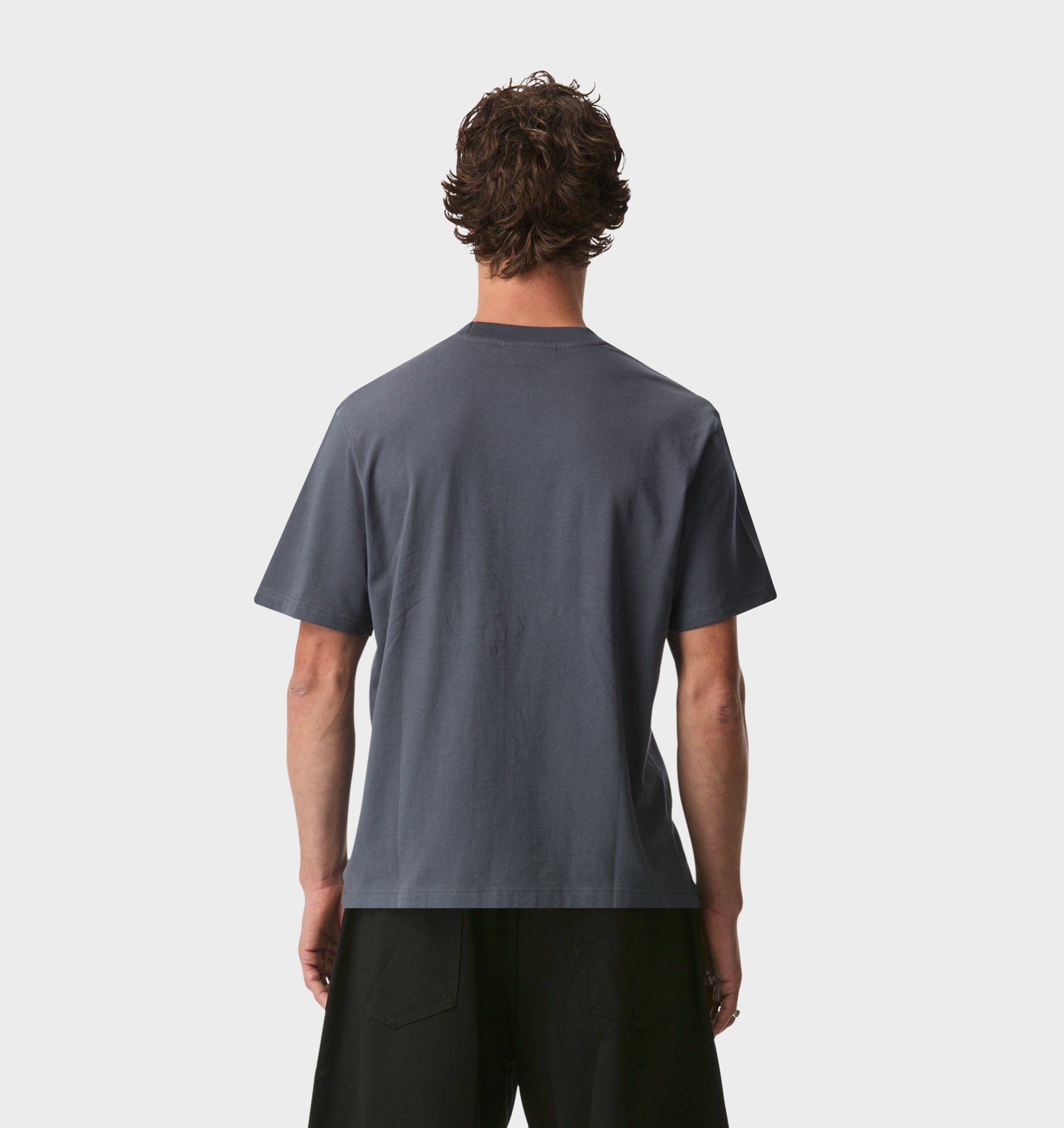 Hand Drawn Uniform Tee - Indigo