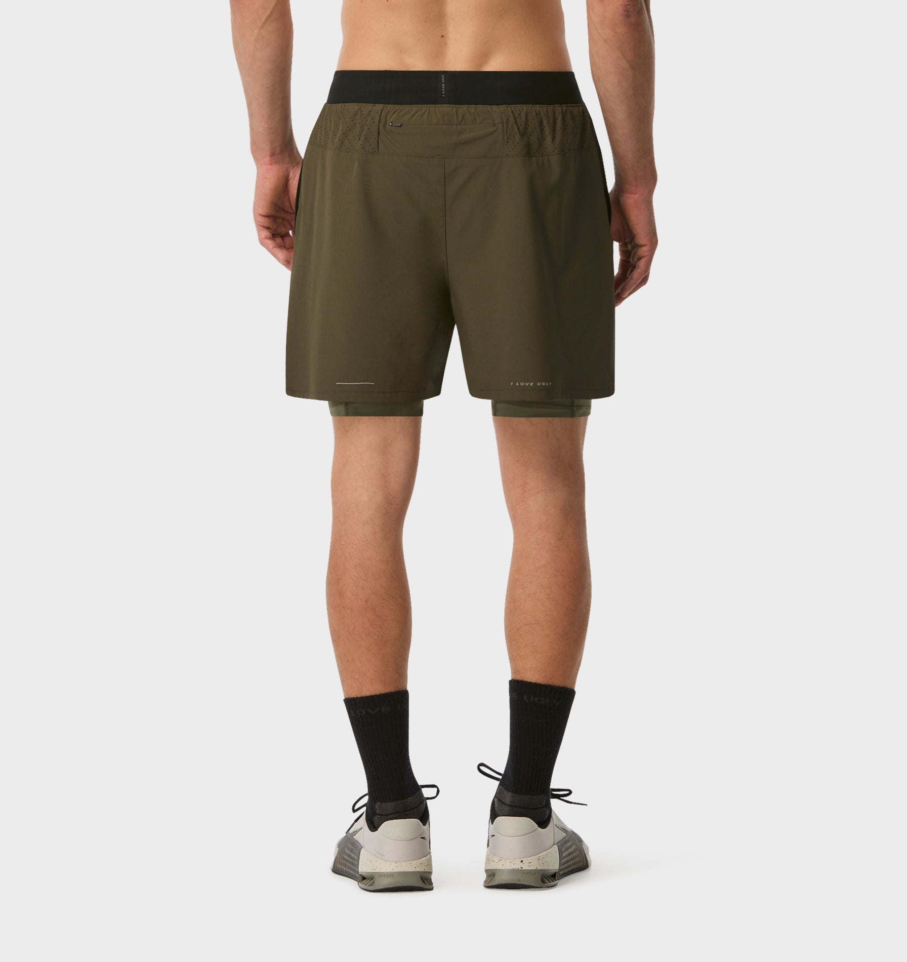 Active 5 Inch 2 In 1 Shorts - Khaki
