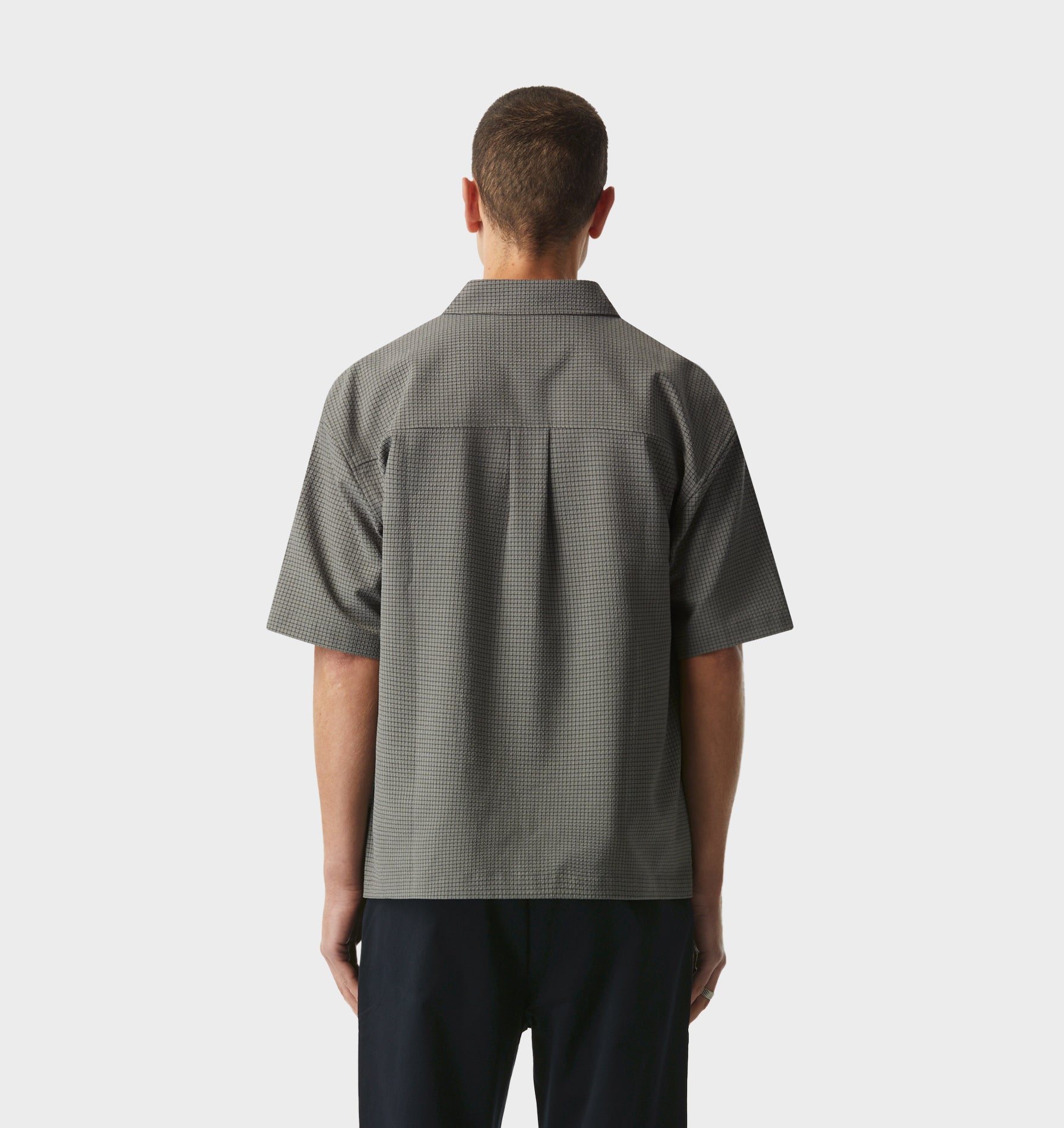 Dawson Boxy SS Shirt - Cobblestone Check