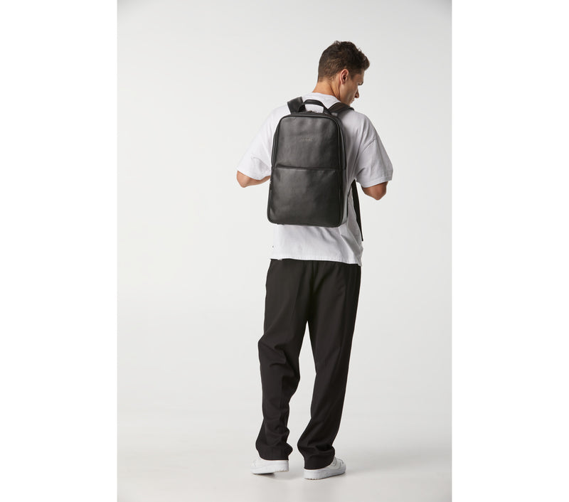 Dallas Leather Backpack - Black