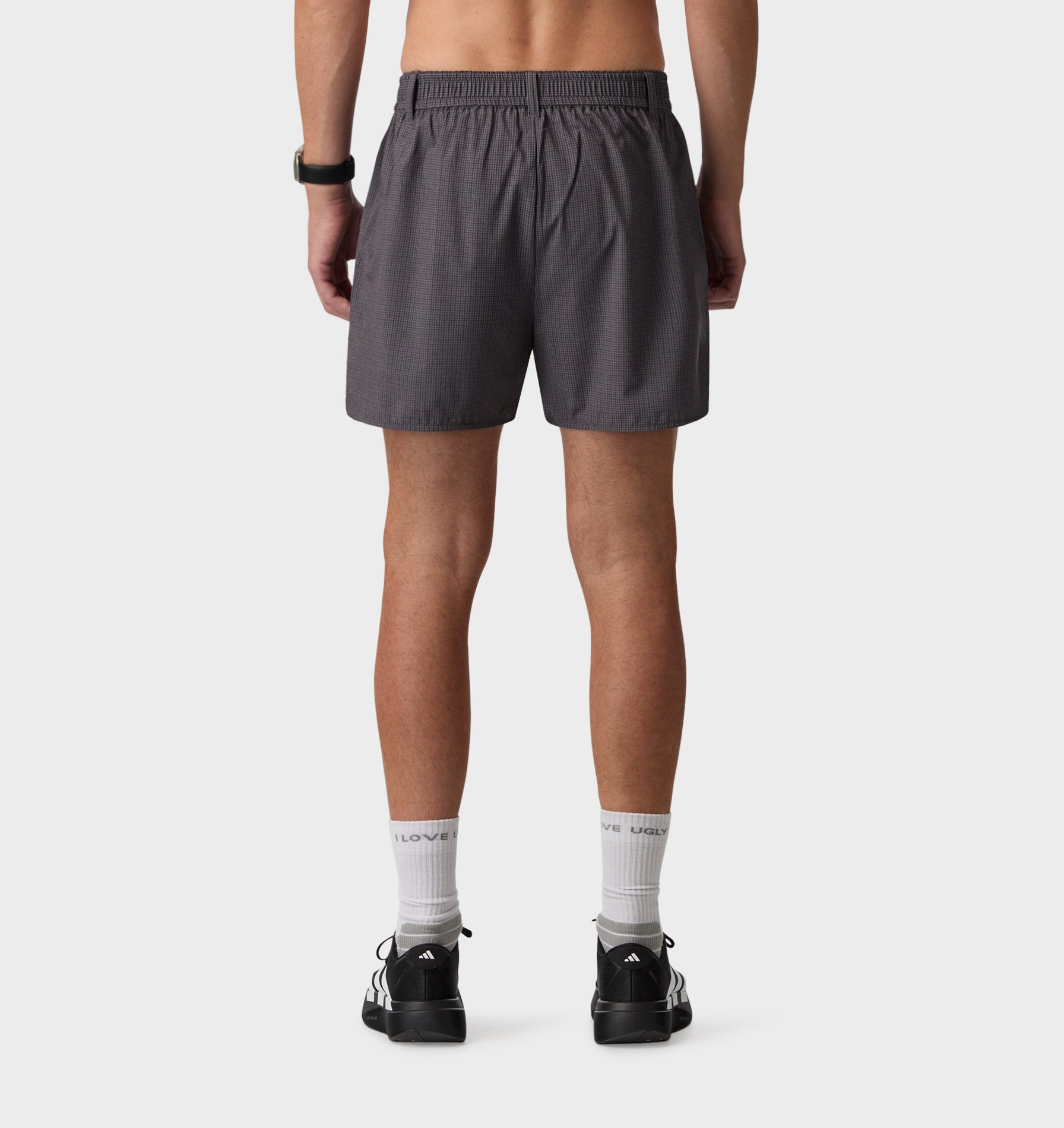 Active Pleat Front Short - Check