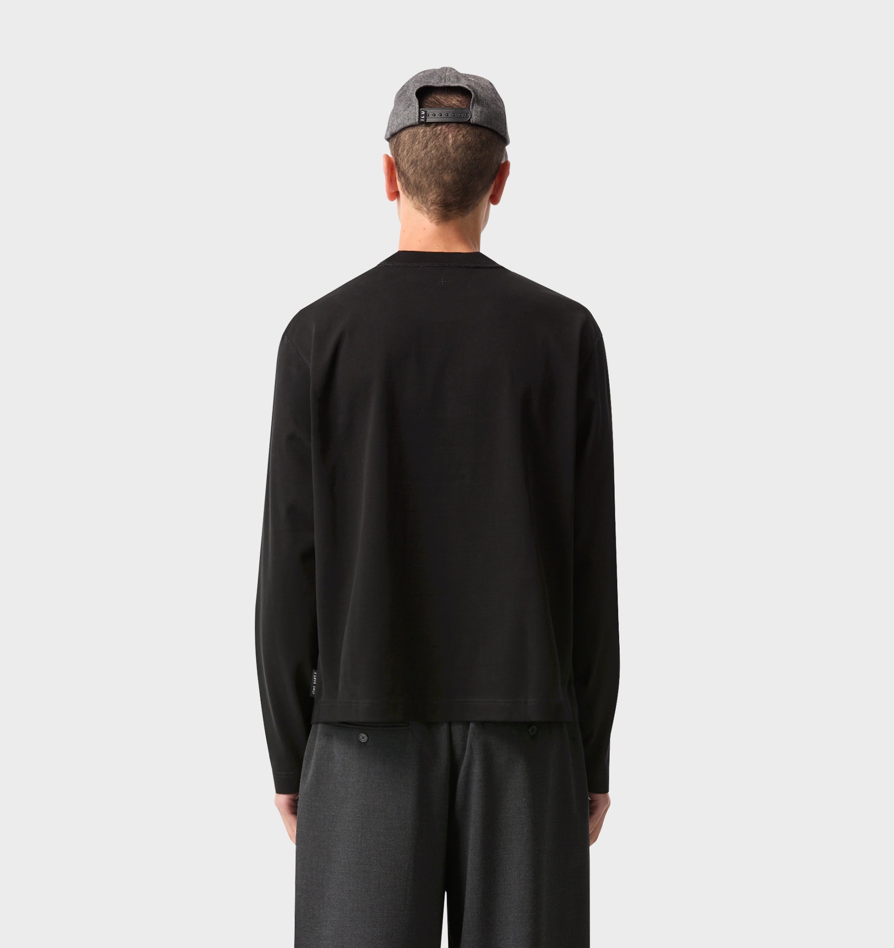 Crop Box LS Tee - Black