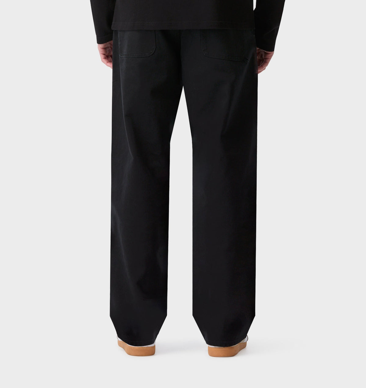 Edgar Wide Canvas Pant - Faded Black