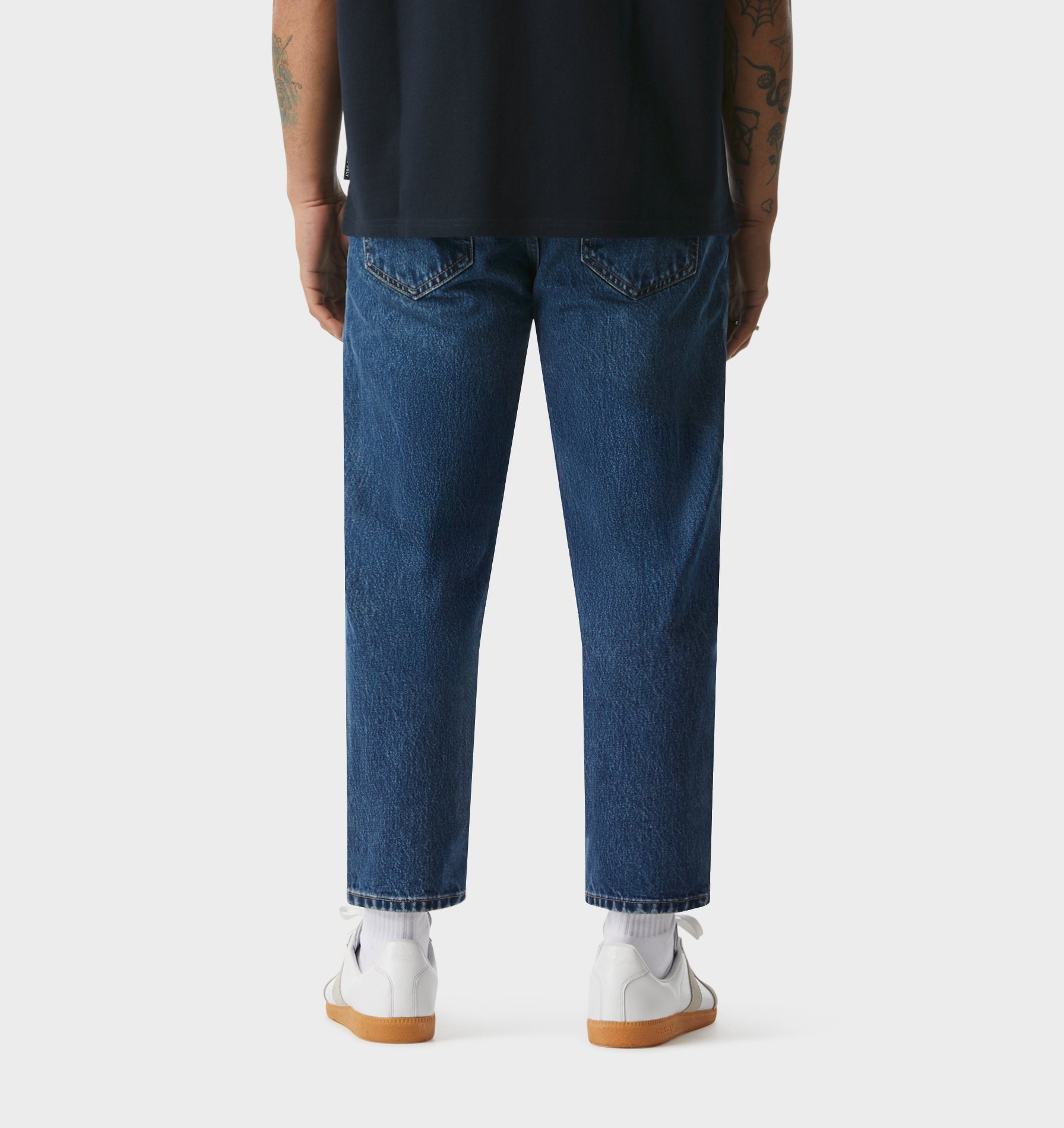 Cropped 90s Denim - True Blue