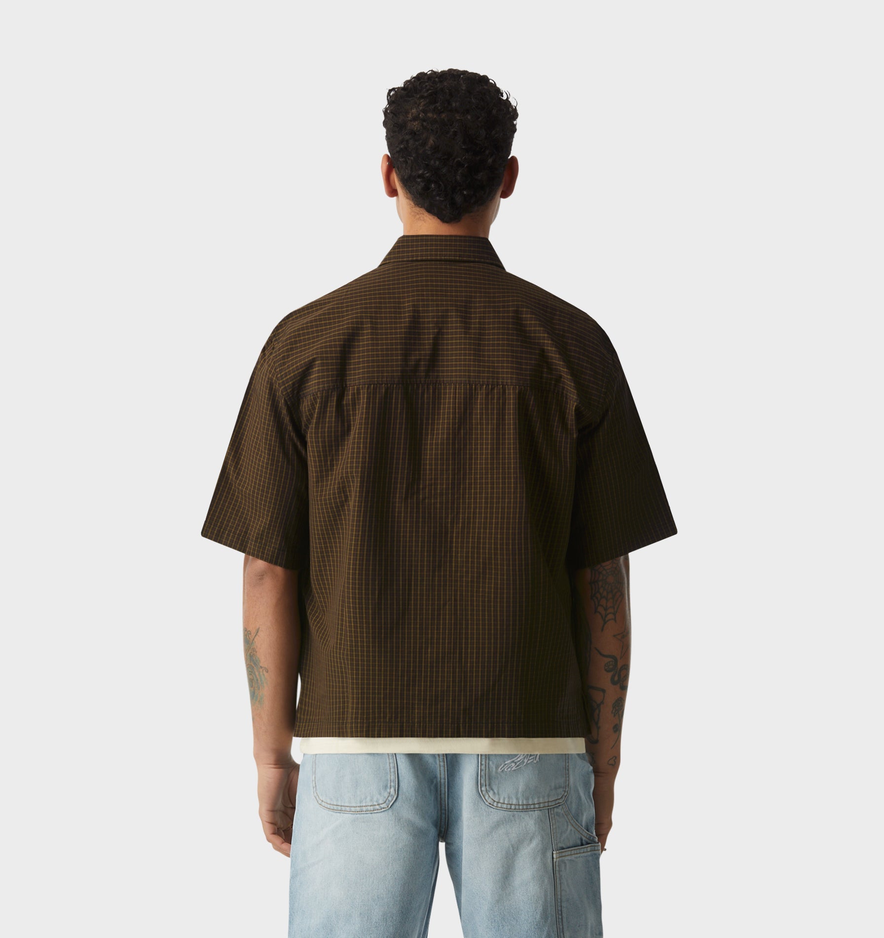 Kai SS Shirt - Brown Check