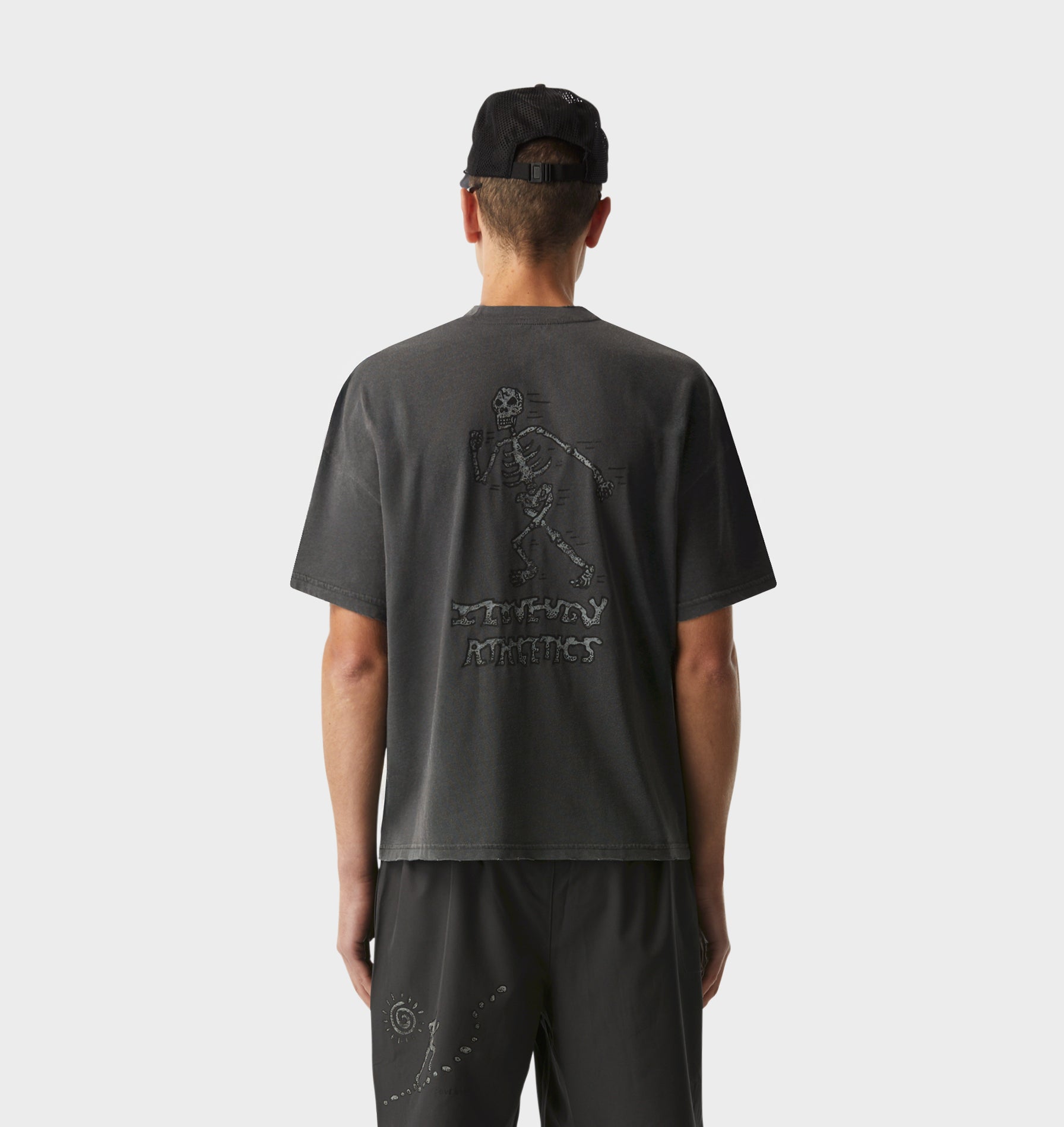 Rebelyuth Active Crop Tee - Washed Black