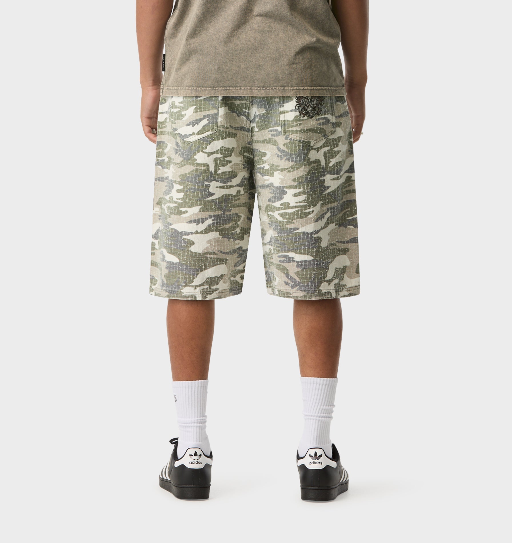 Wyatt Denim Short - Camo
