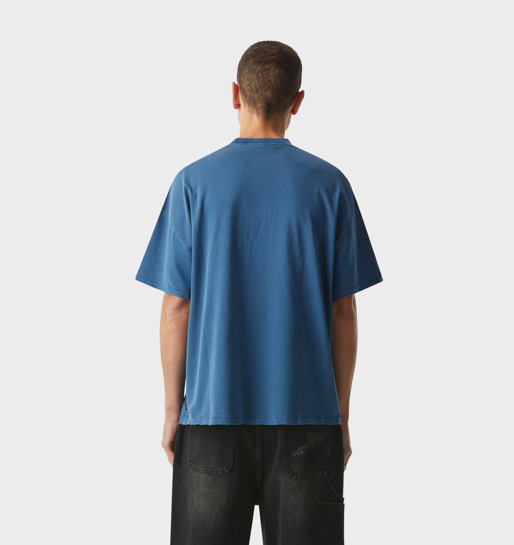 77 Lewi Tee - Washed Cobalt