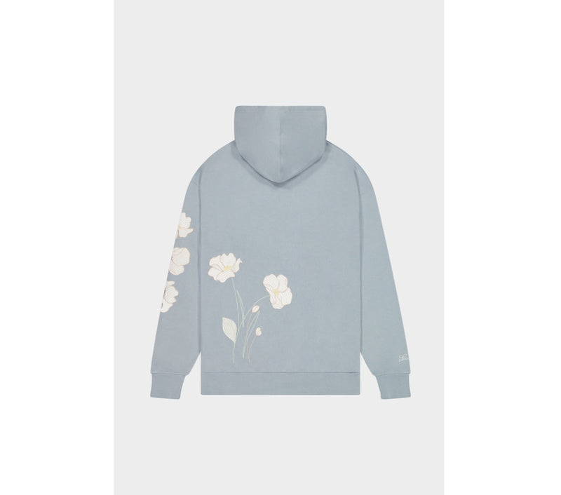 Botanica Embroidered Box Hood - Slate Grey