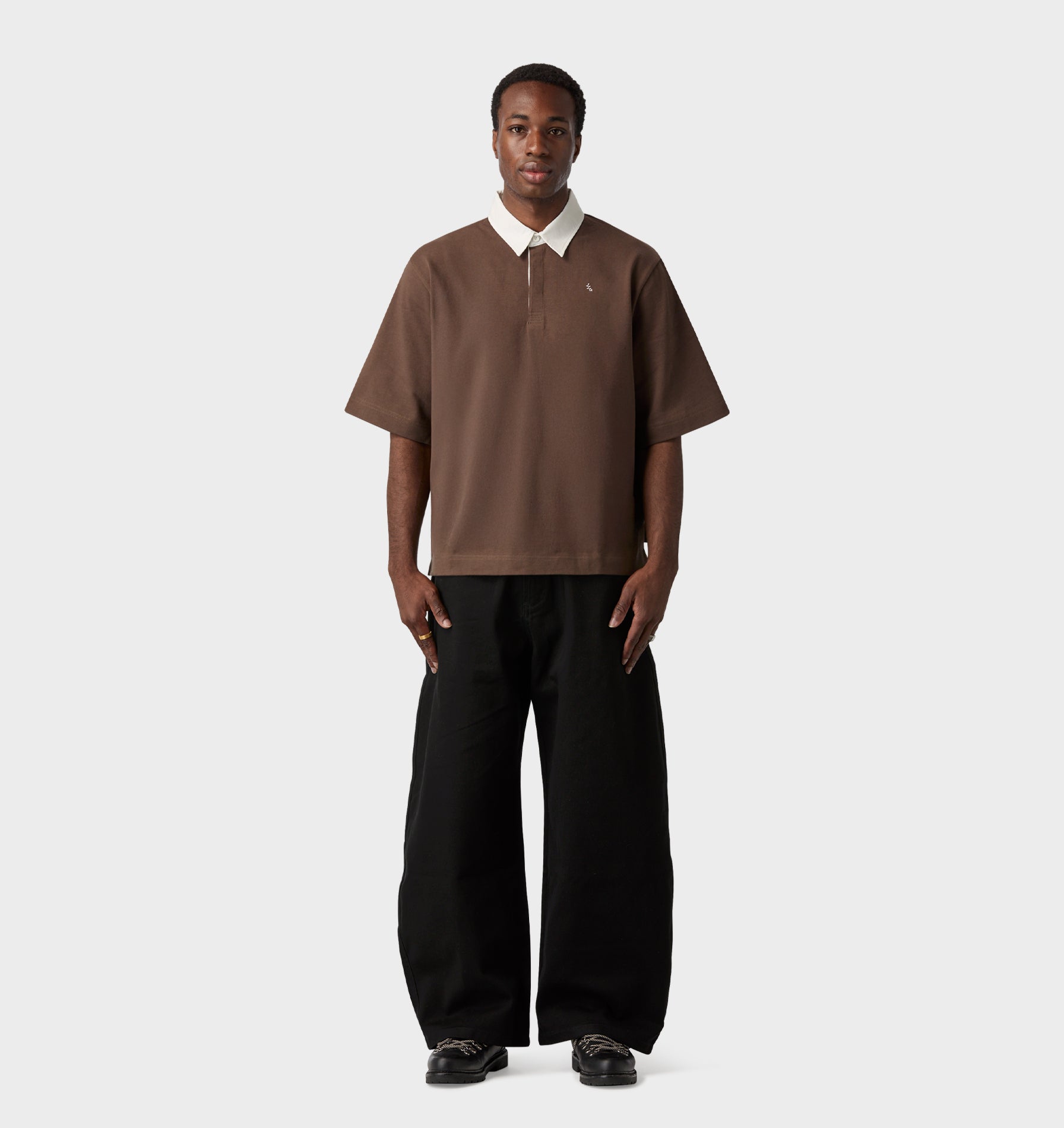 Ardie SS Polo - Fossil Brown