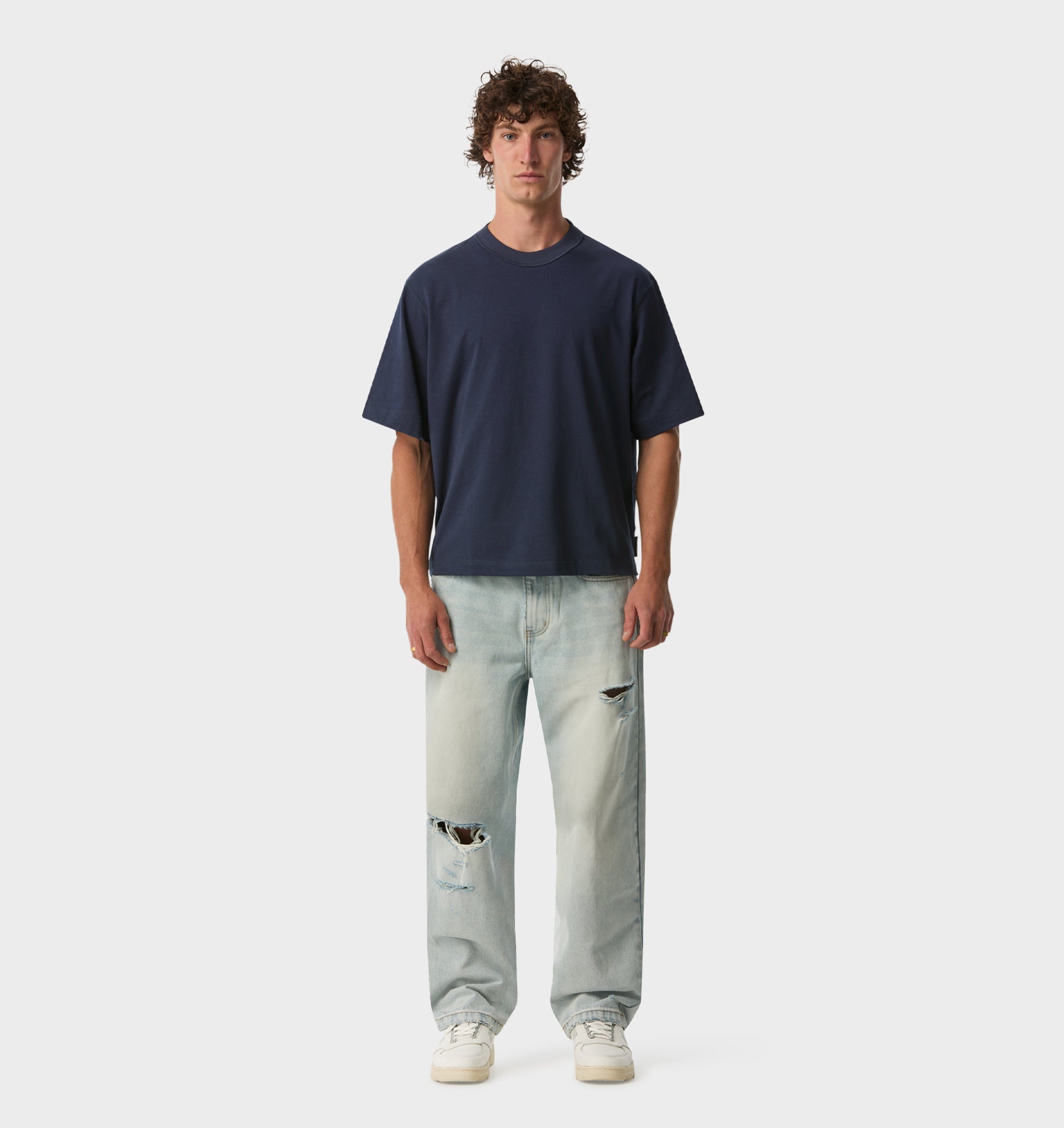 Distressed Edgar Denim - Light Vintage Blue