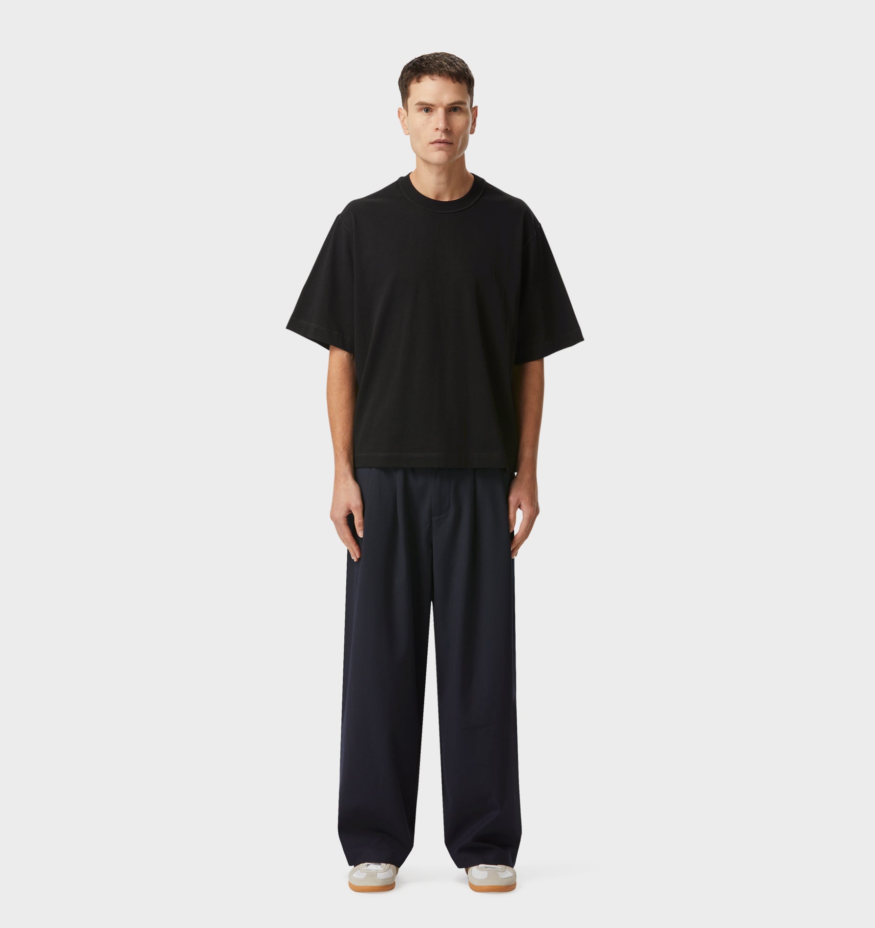 Albert Pleated Pant - Navy