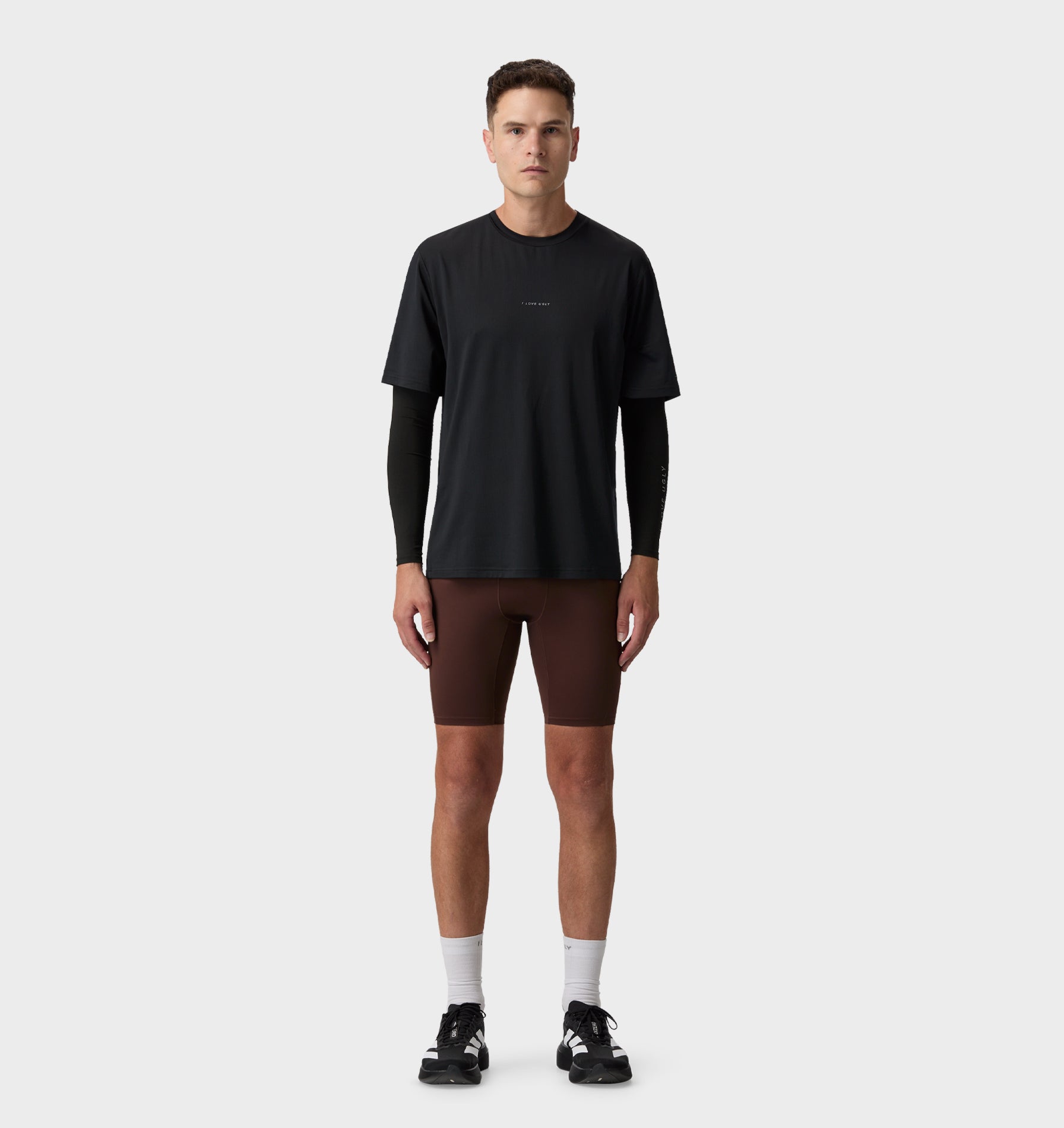 Leo Performance Lined Half Tight - Brown | I Love Ugly US