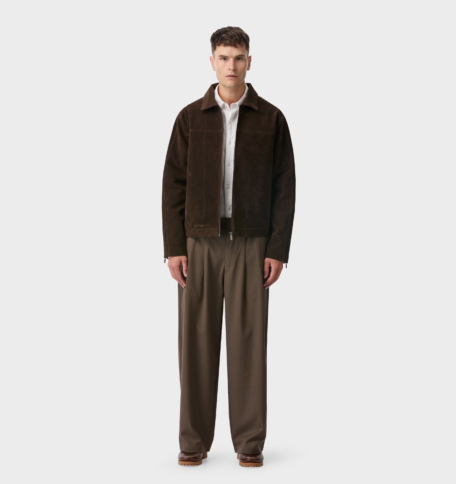 Mason Suede Jacket In Espresso | I Love Ugly US