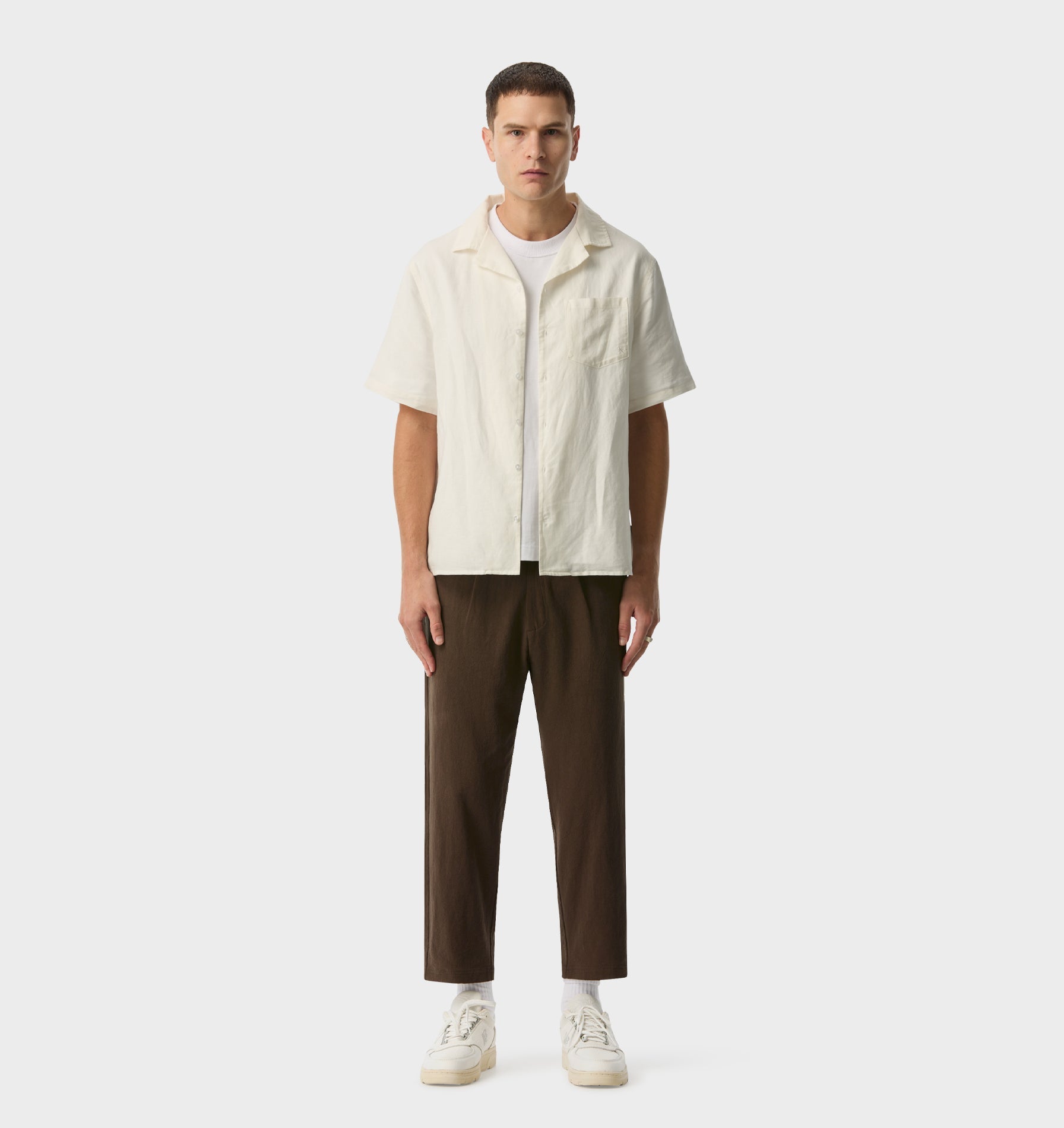 Linen Kobe Pant - Espresso