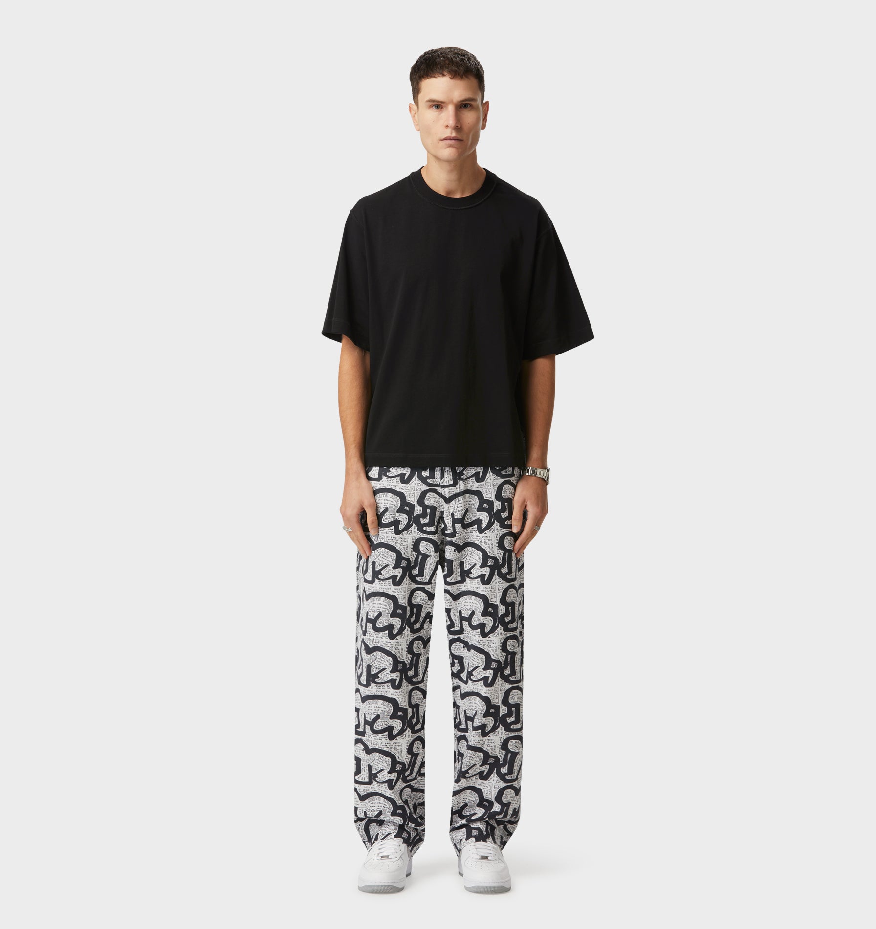 KH Des Refuses Edgar Pant - White/Black