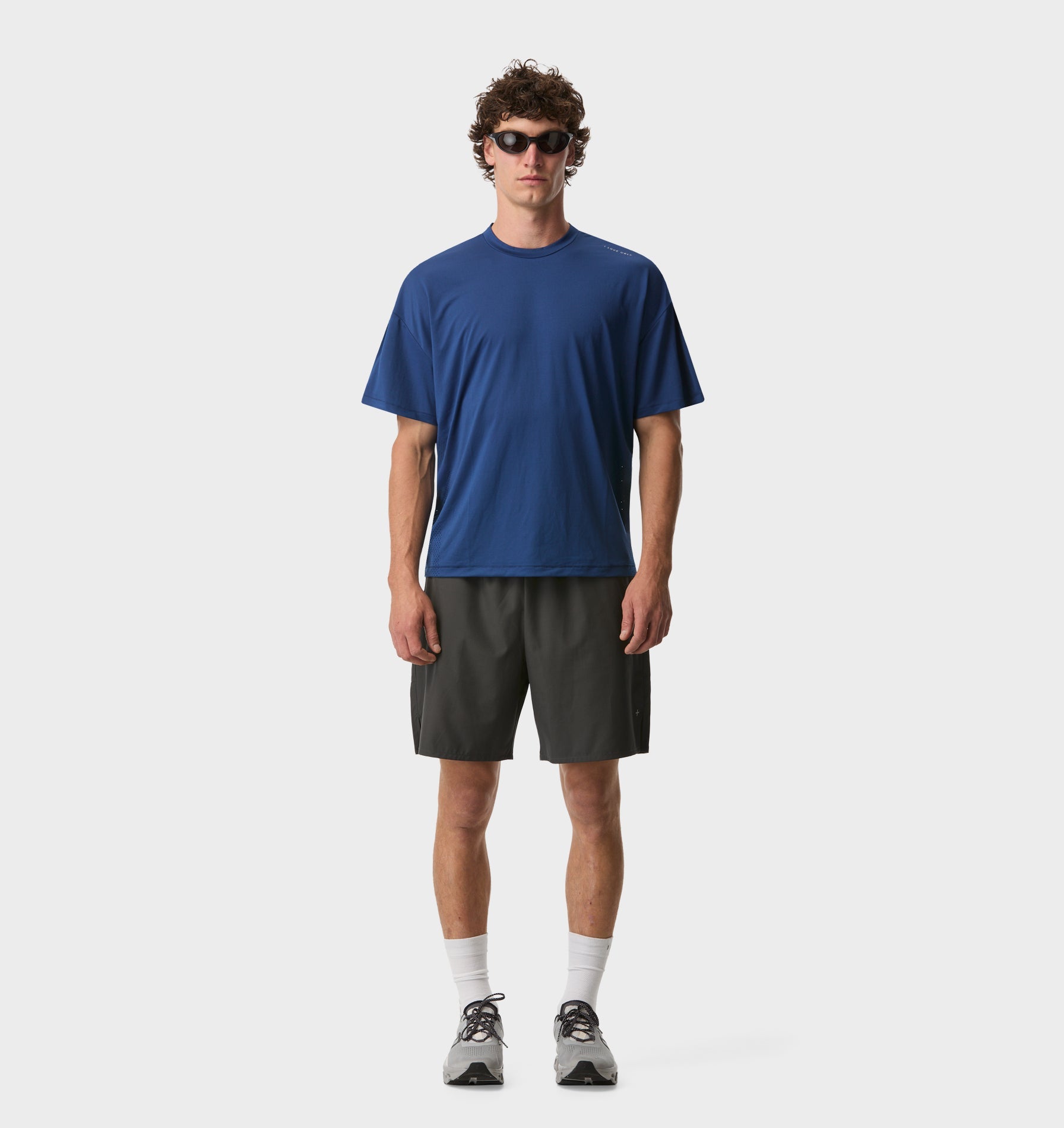 Active Crop Tee - Cobalt