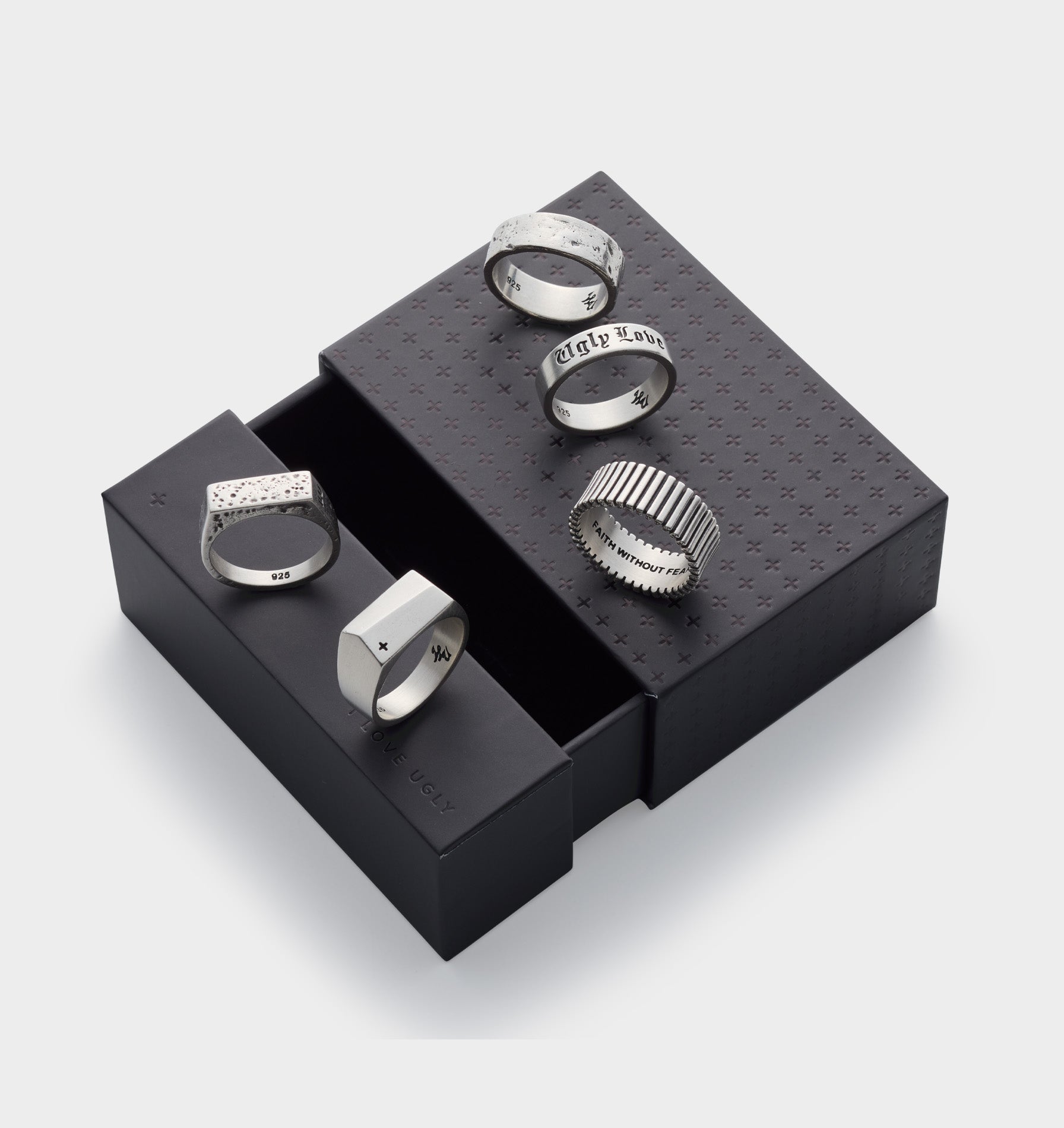 Flat ILU Signet Ring - Silver
