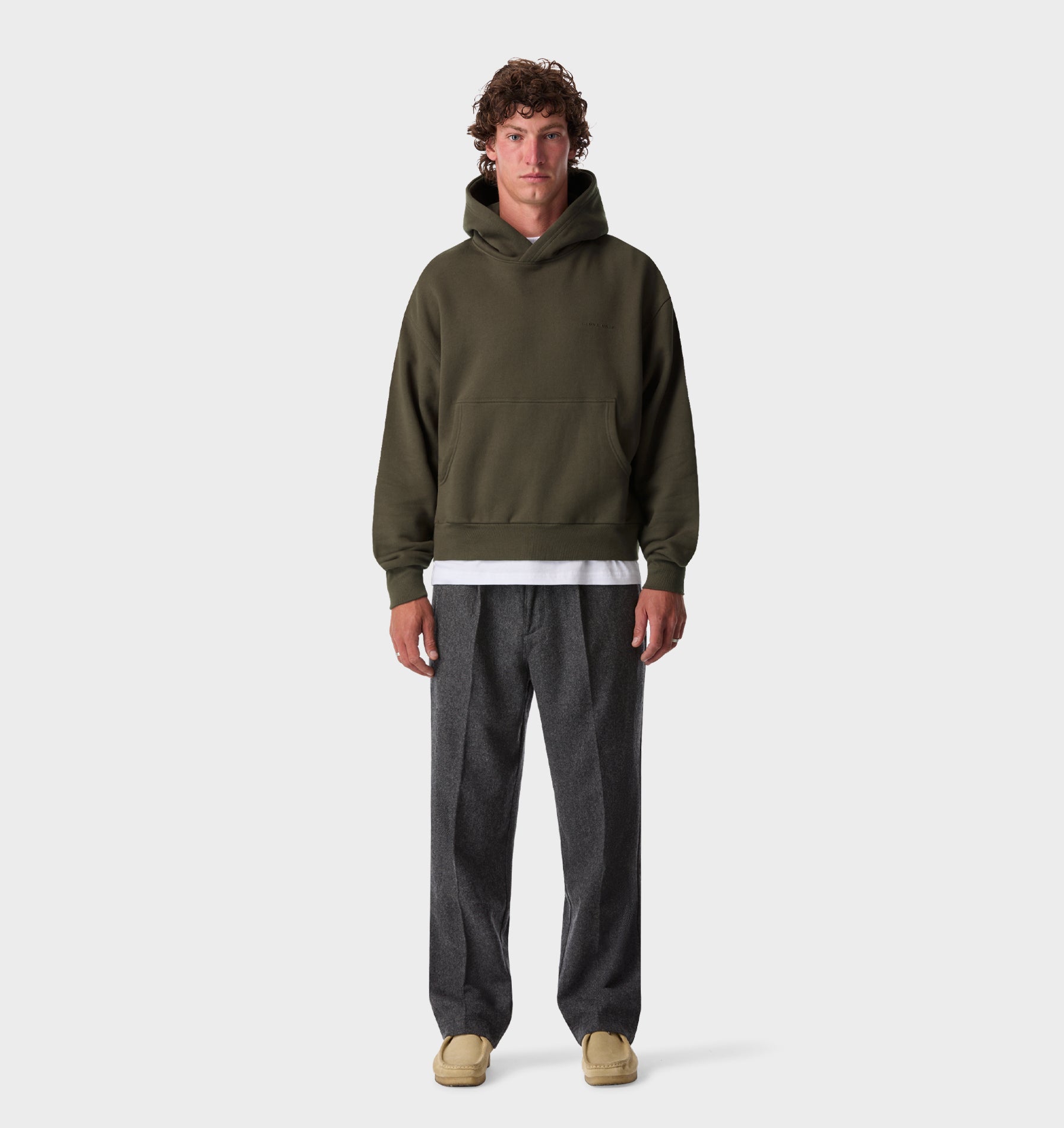 Crop Box Hood - Burnt Olive