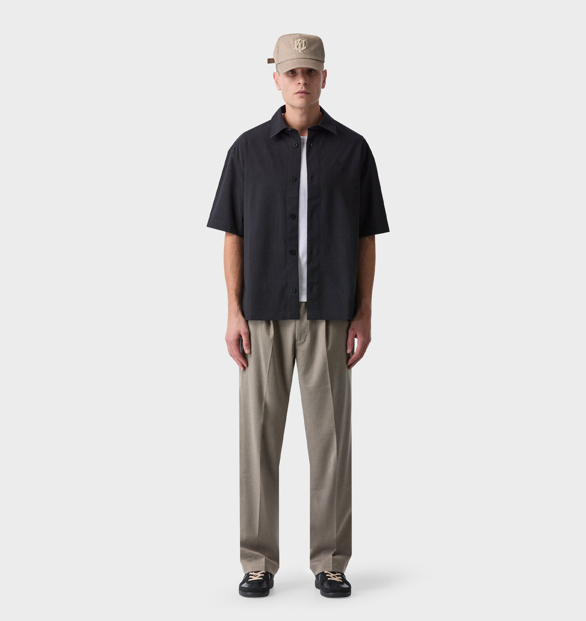 Dawson SS Shirt - Navy/Black Check
