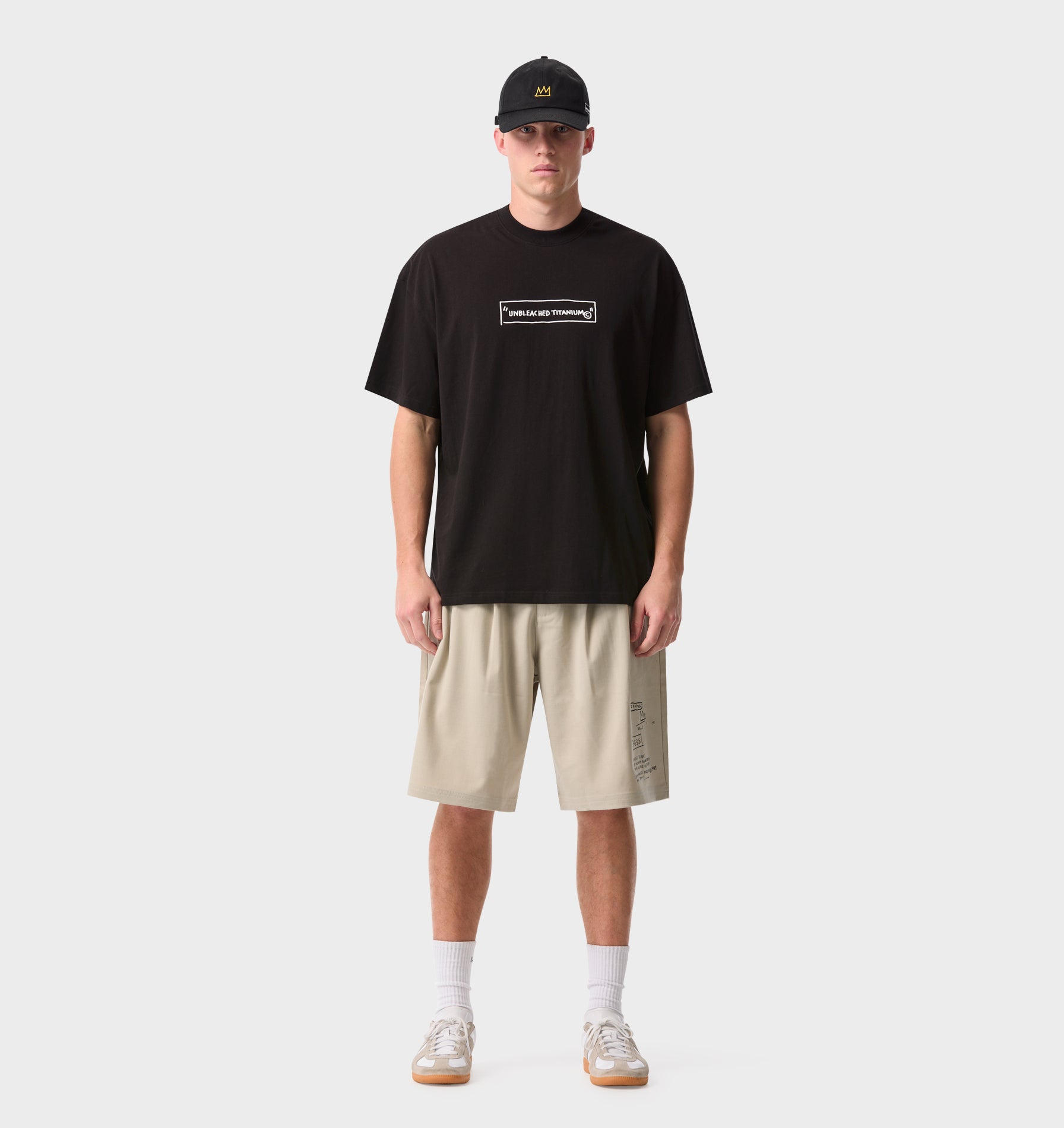 Basquiat Unbleached Box Tee 2.0 - Black