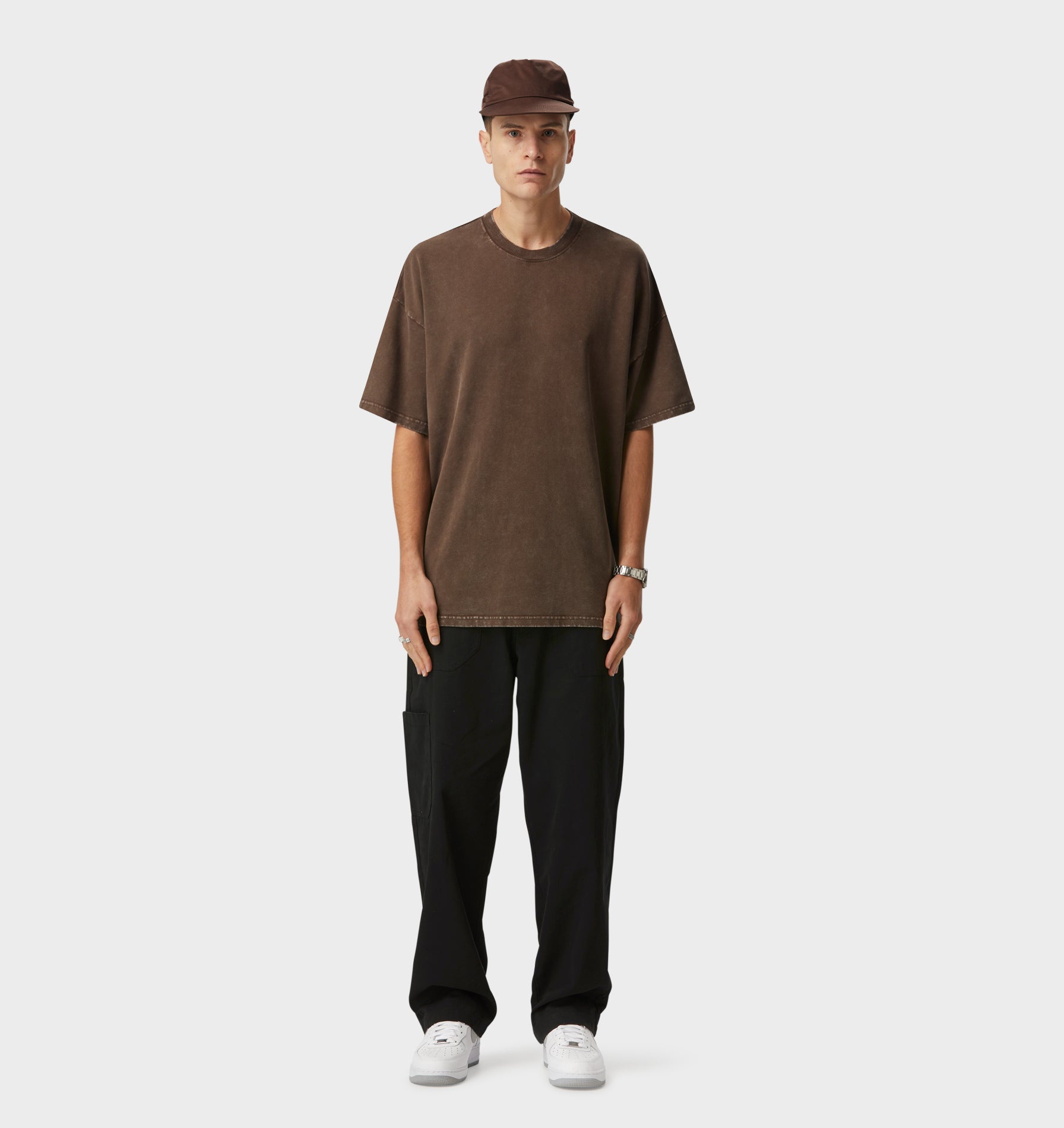 Heavy Box Tee - Aged Espresso