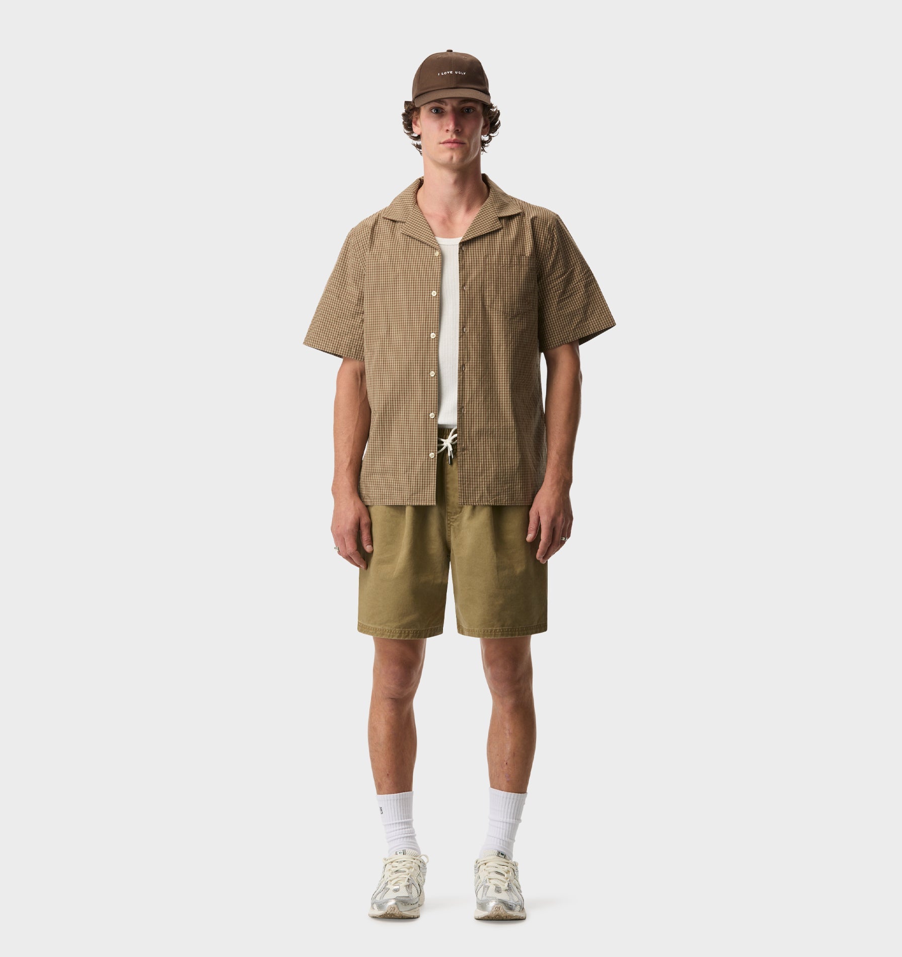 Michael Pleat Short - Khaki