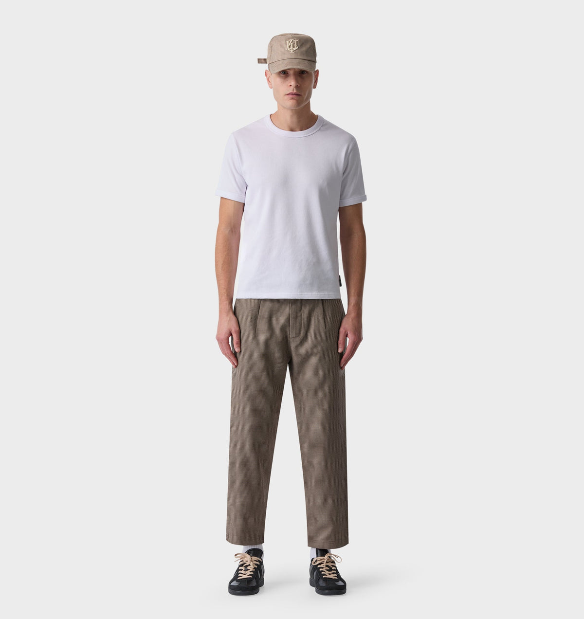 Kobe Pant - Grey Houndstooth
