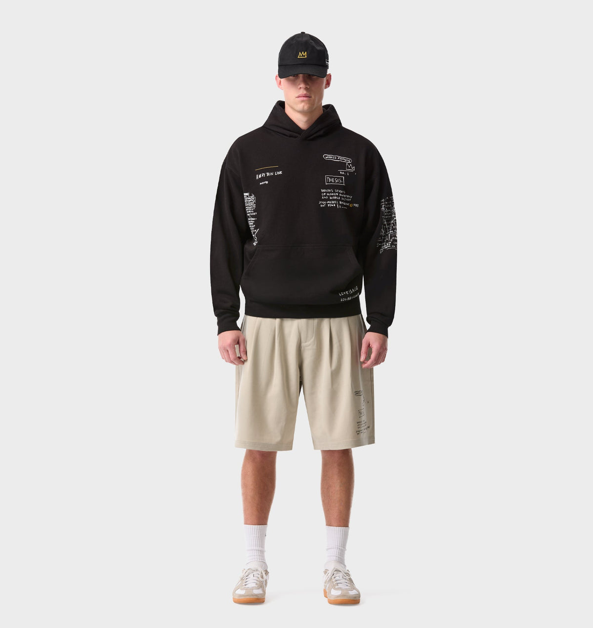 Basquiat Scribble Box Hood 2.0 - Black