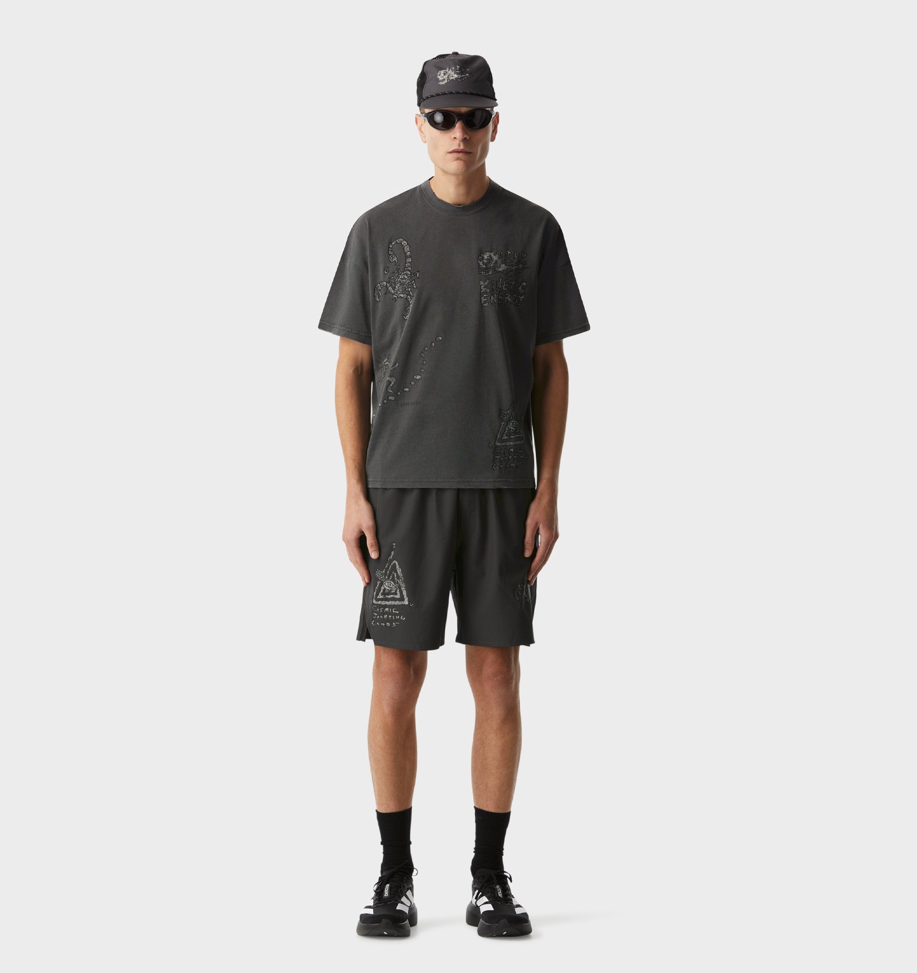 Rebelyuth Active Crop Tee - Washed Black