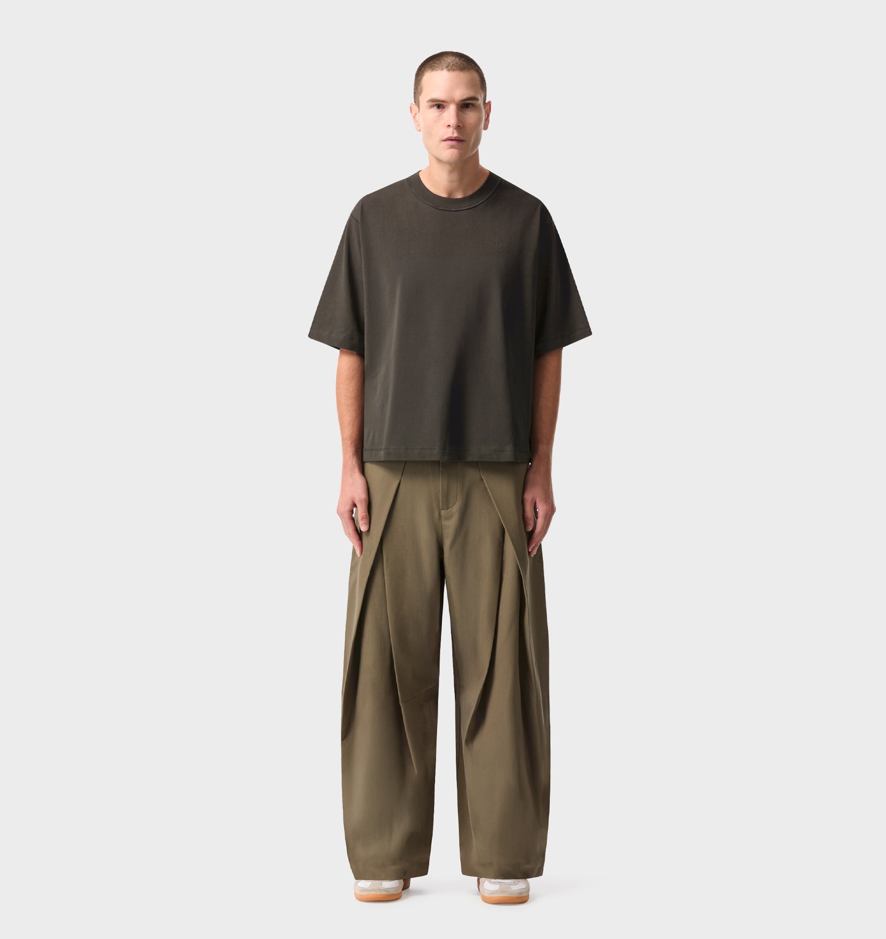 Vermont Pleat Pant - Smokey Green