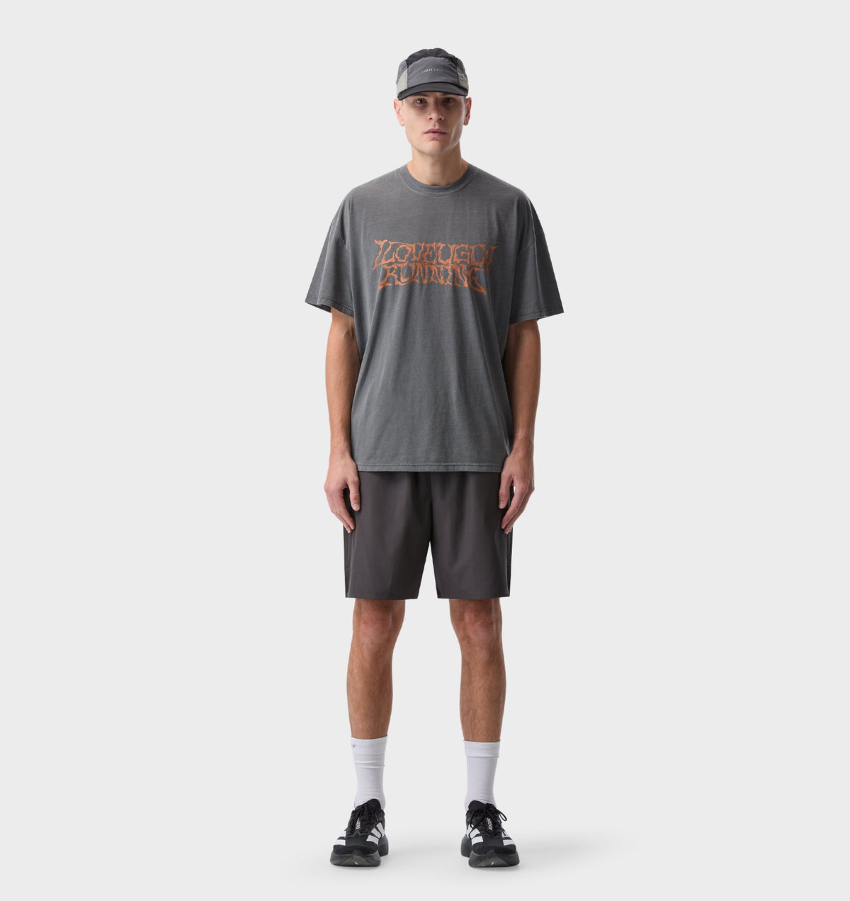 Liquified Active Cotton Box Tee - Washed Black