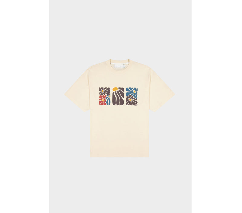 Floral Box Tee - Off White