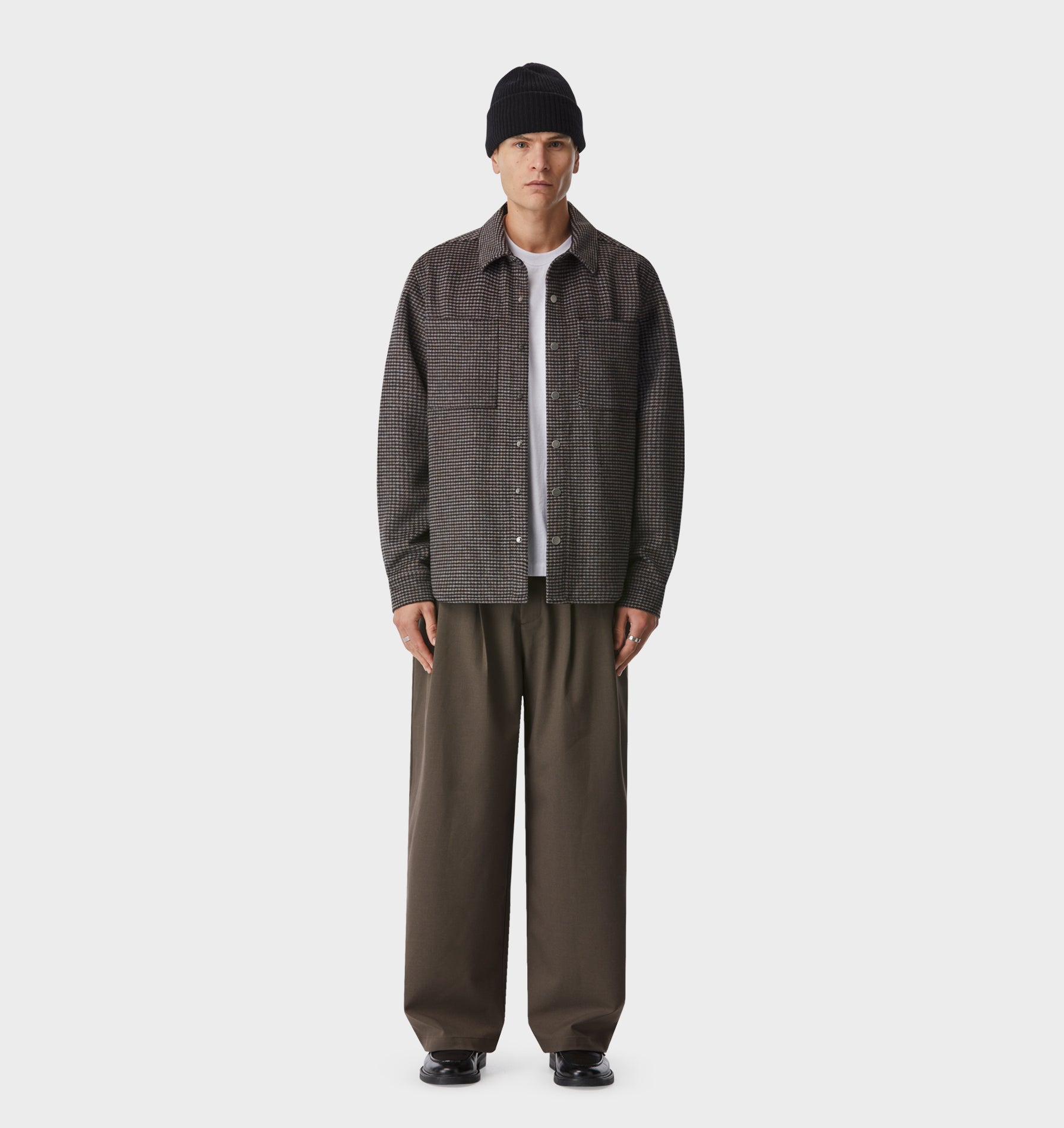 Albert Pleated Pant - Mushroom
