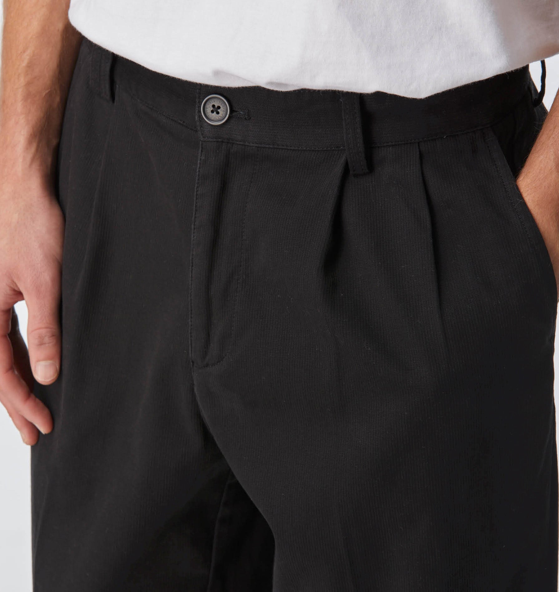 Noah Pleated Pant - Black