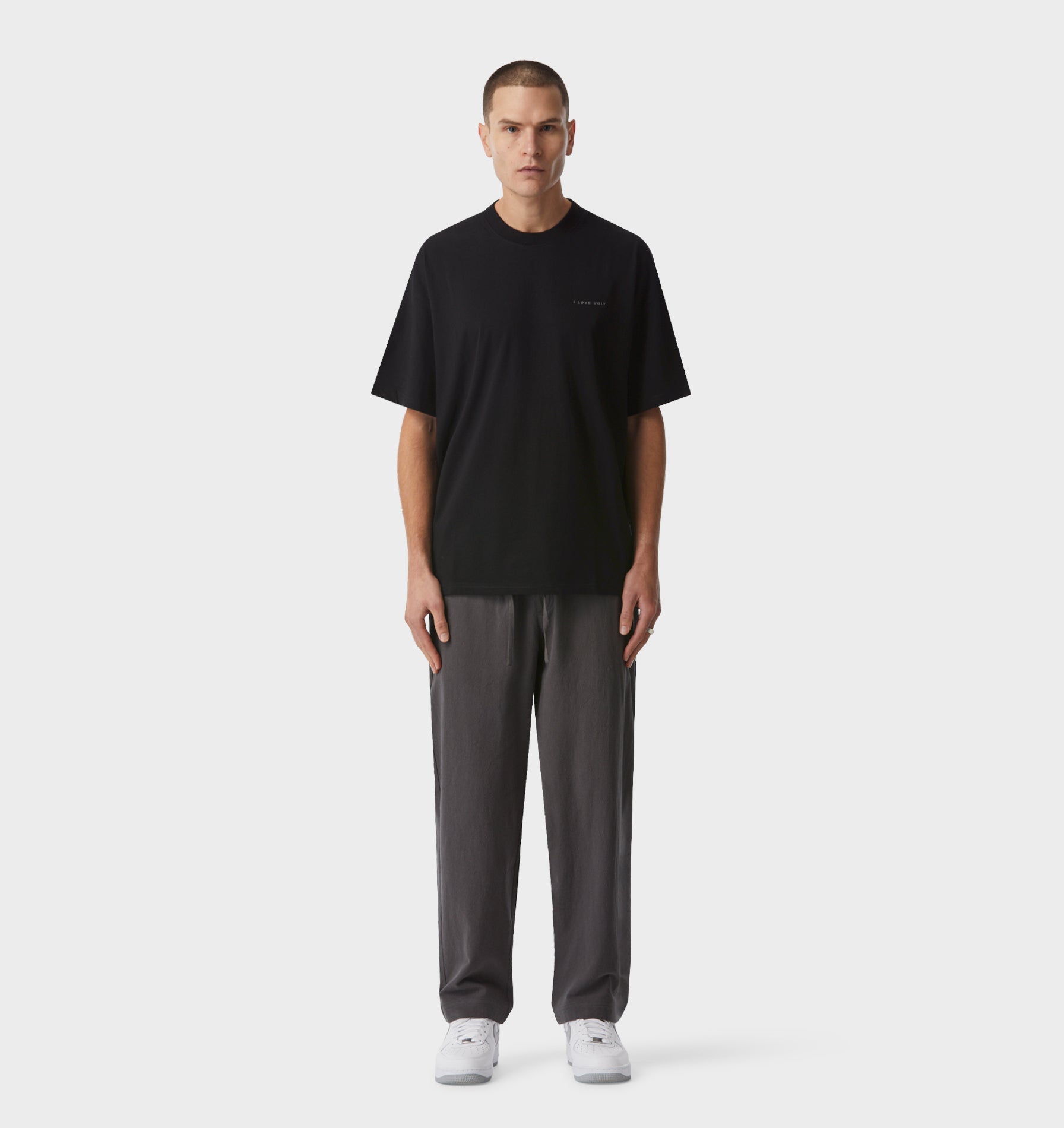 Box Fit Tee 2.0 in Black | I Love Ugly US