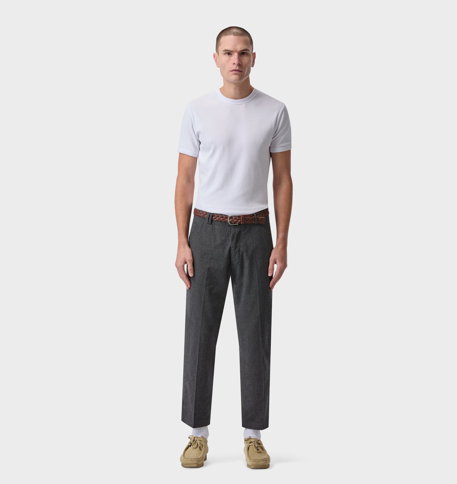 Slim Kobe Pant - Charcoal Houndstooth