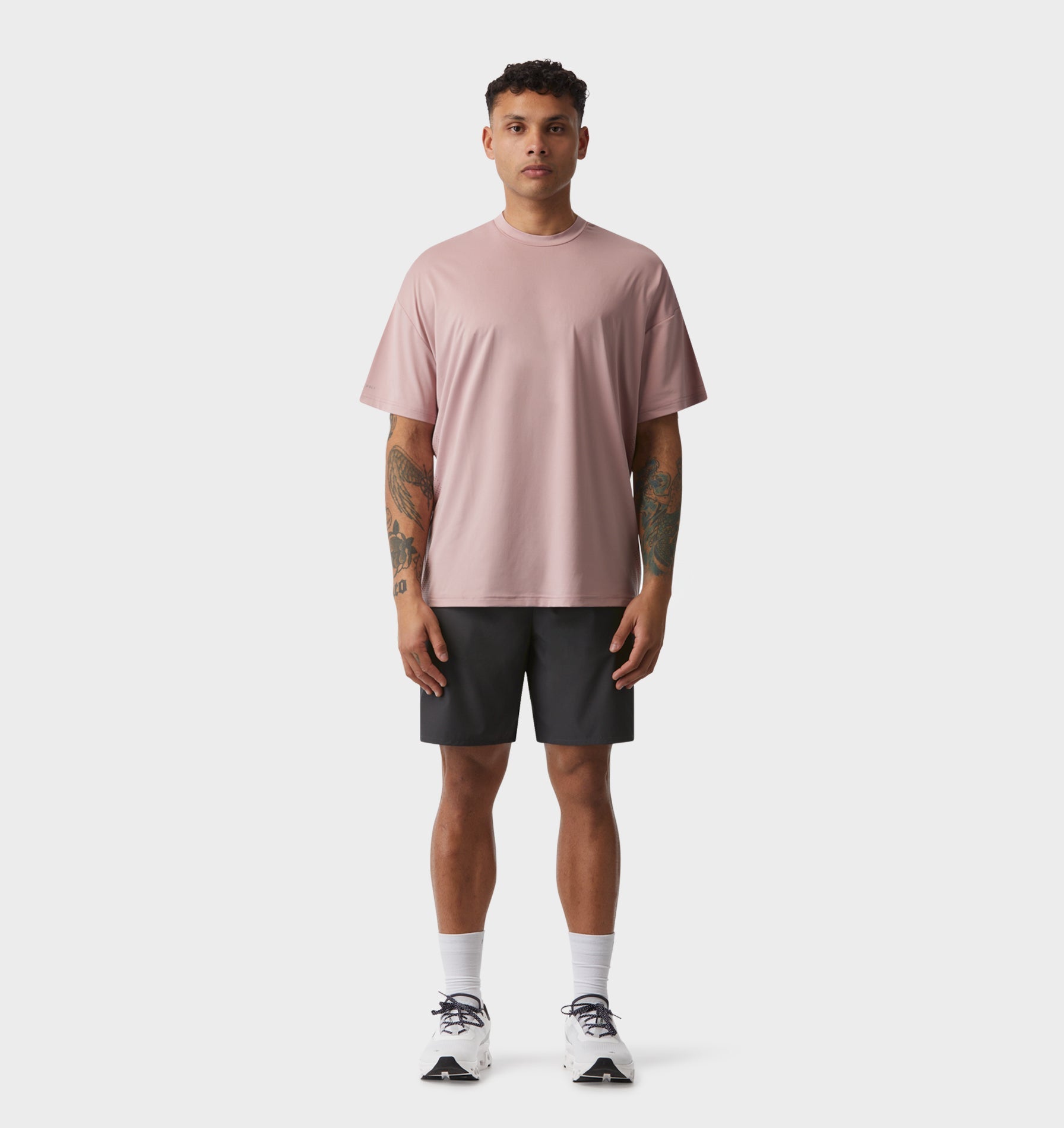 Active Box Tee - Dusky Pink