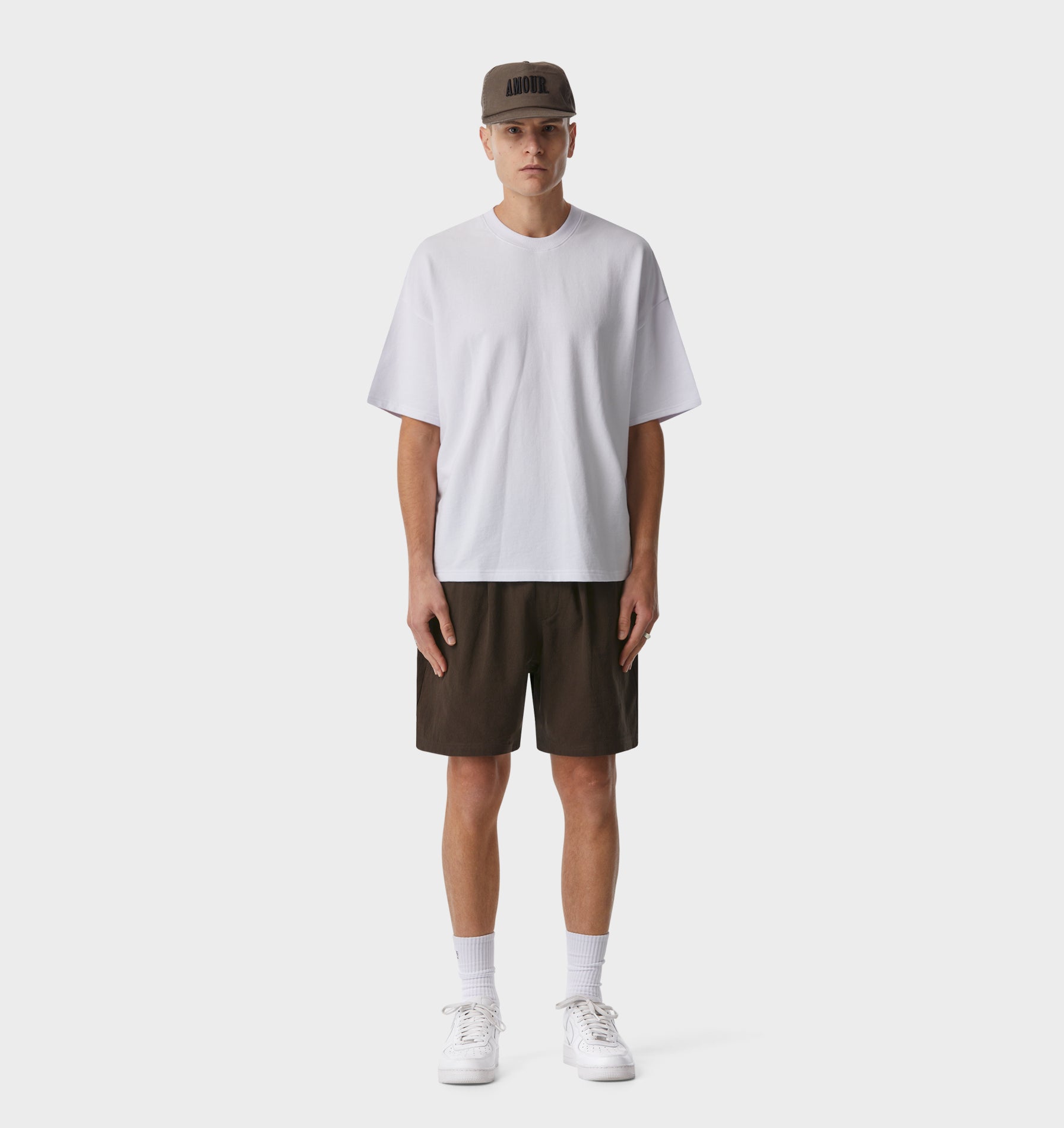 Heavyweight Box Fit Tee in White | I Love Ugly US