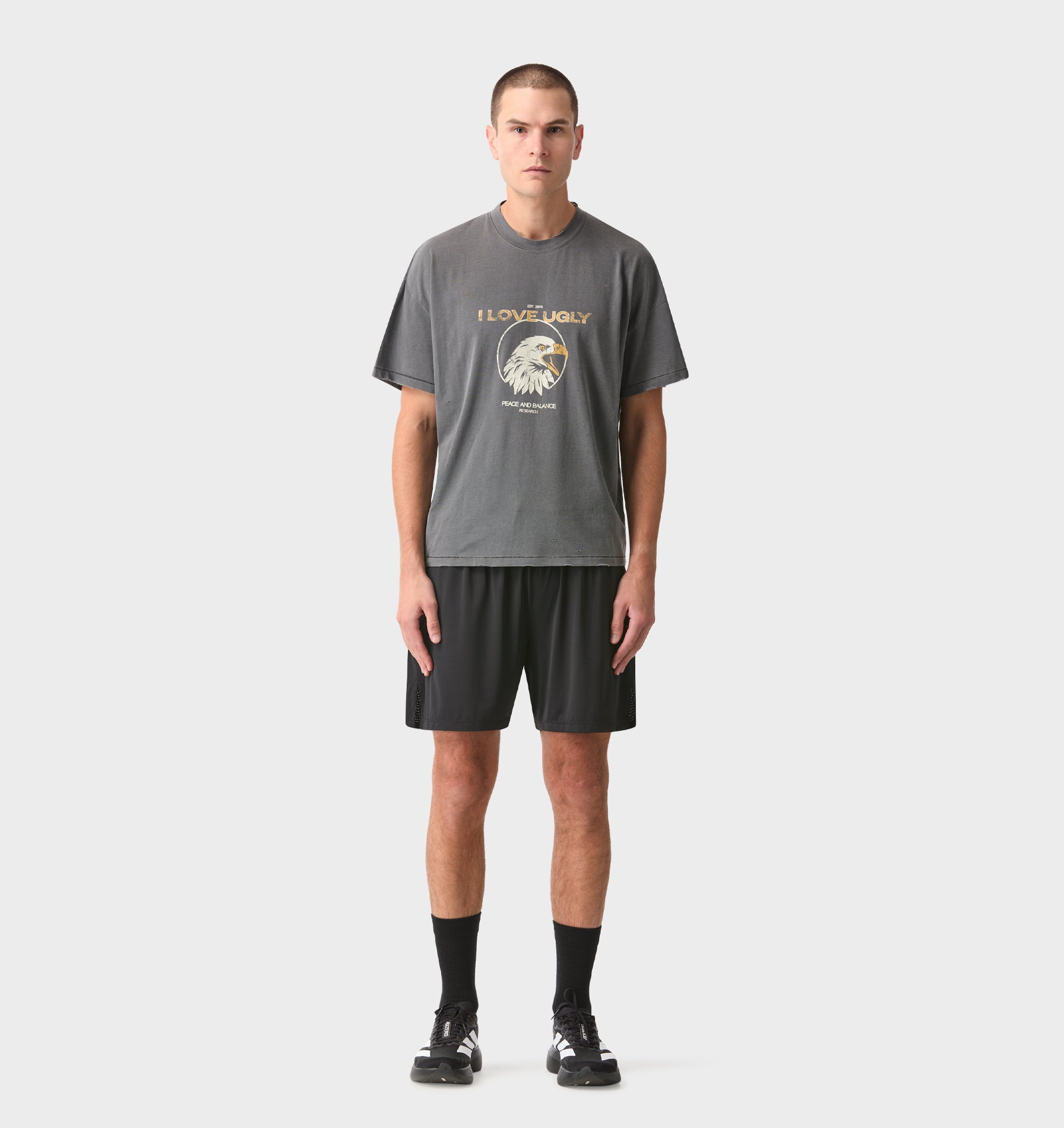 Performance Mesh 2 in 1 Short - Black