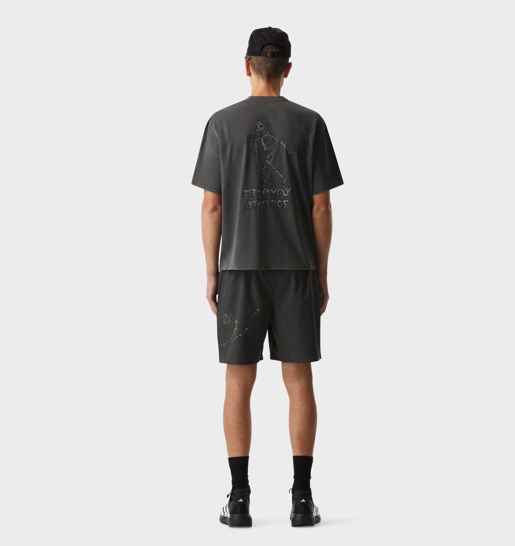 Rebelyuth Active Crop Tee - Washed Black