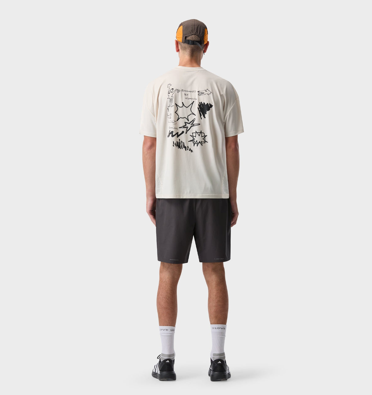 Restrained Active Crop Tee - Off White