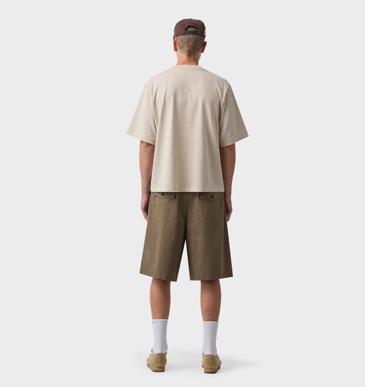 Wide Pleat Short - Mushroom