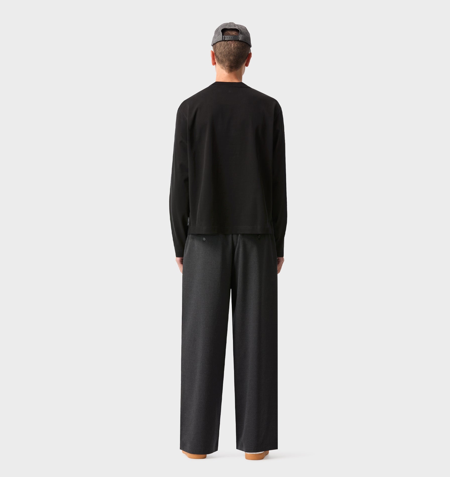 Crop Box LS Tee - Black