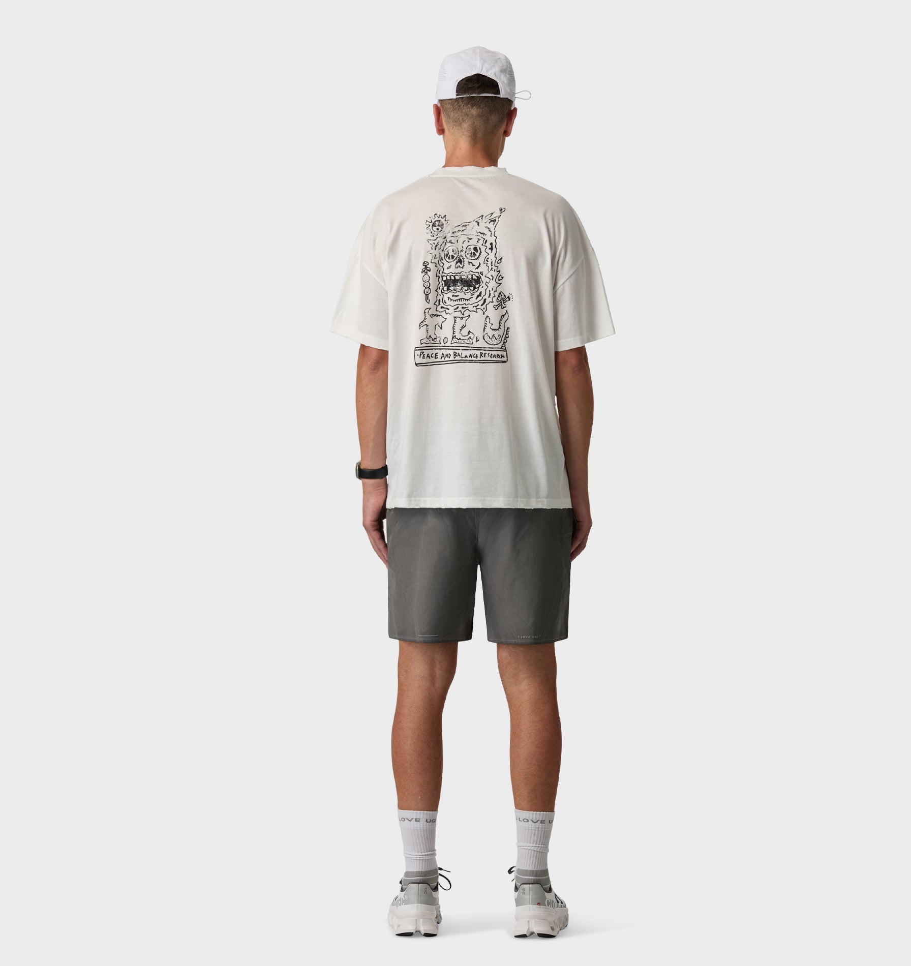 Peace Active Box Tee - Vintage White