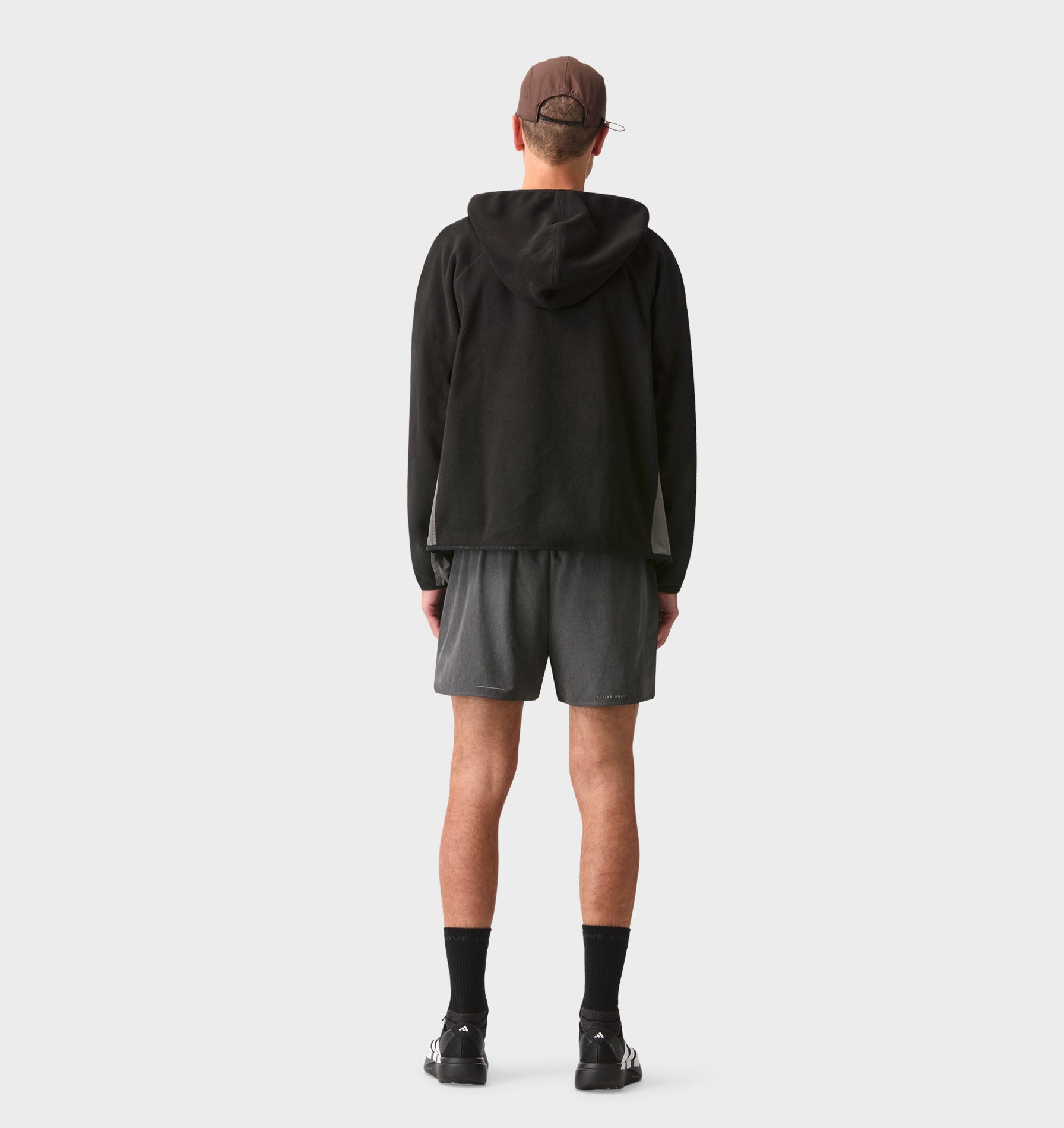 Active Pleat Front Short - Charcoal Marle