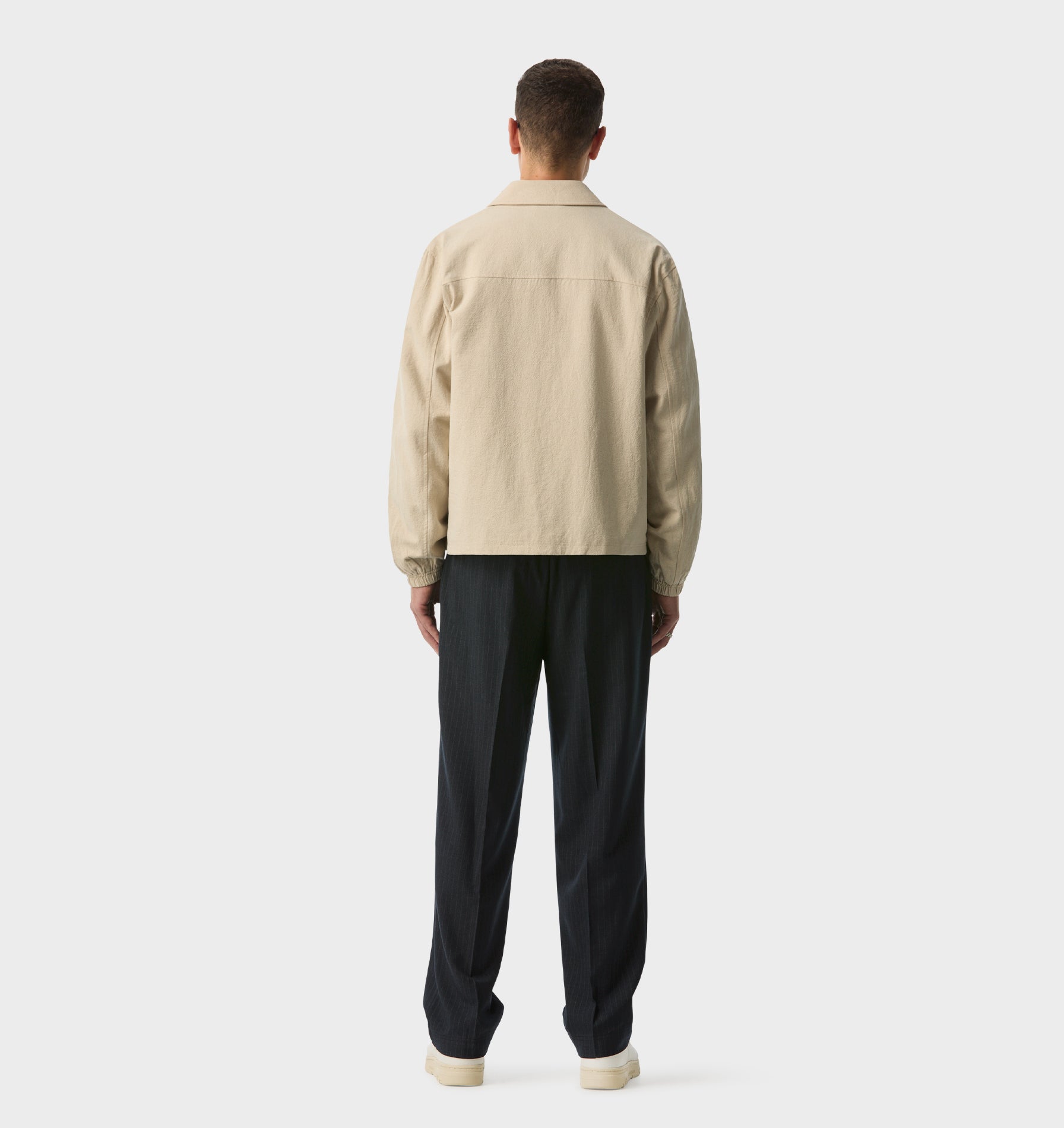 Linen Poker Jacket - Bone