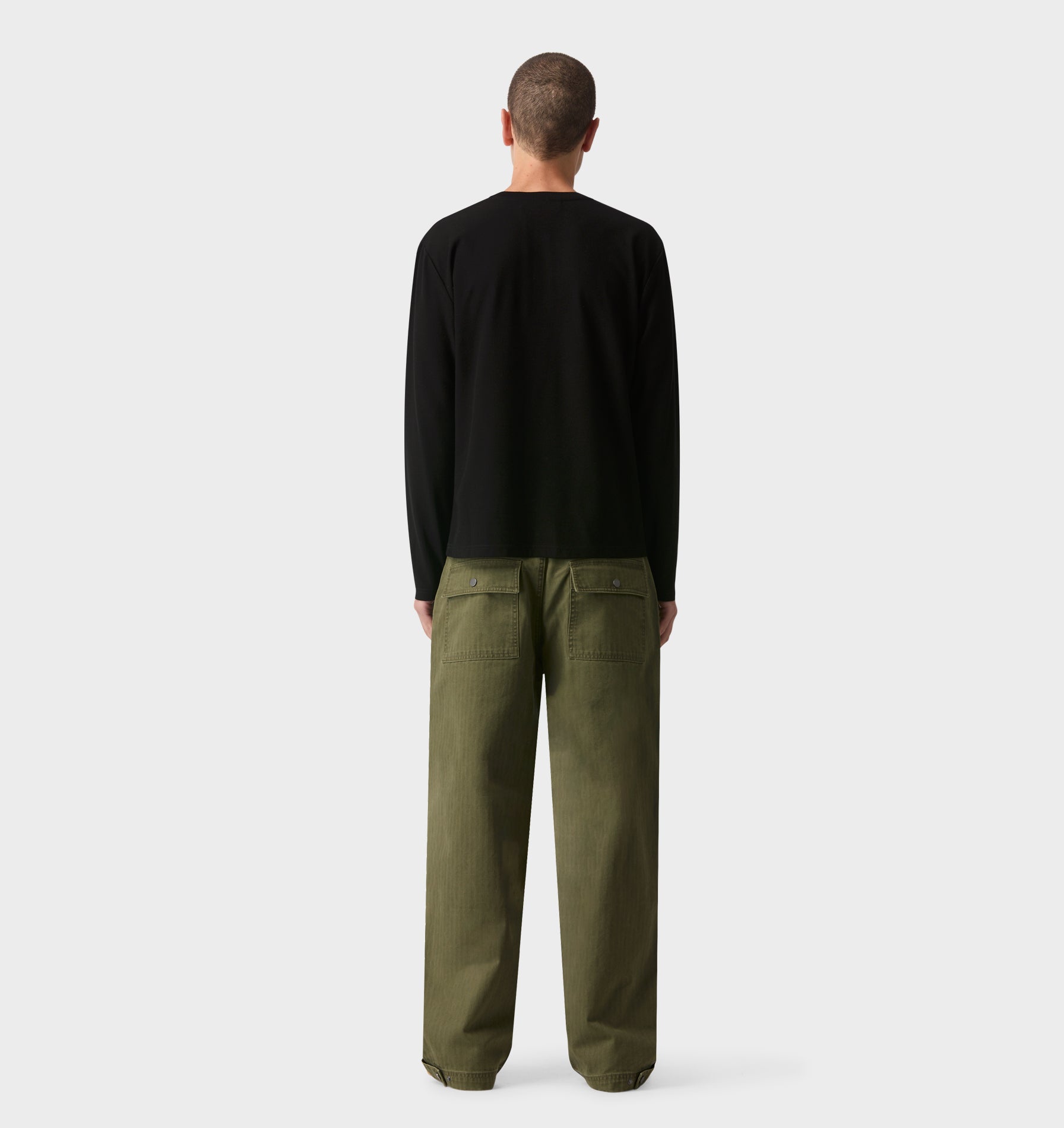 Henley L/S Tee - Black
