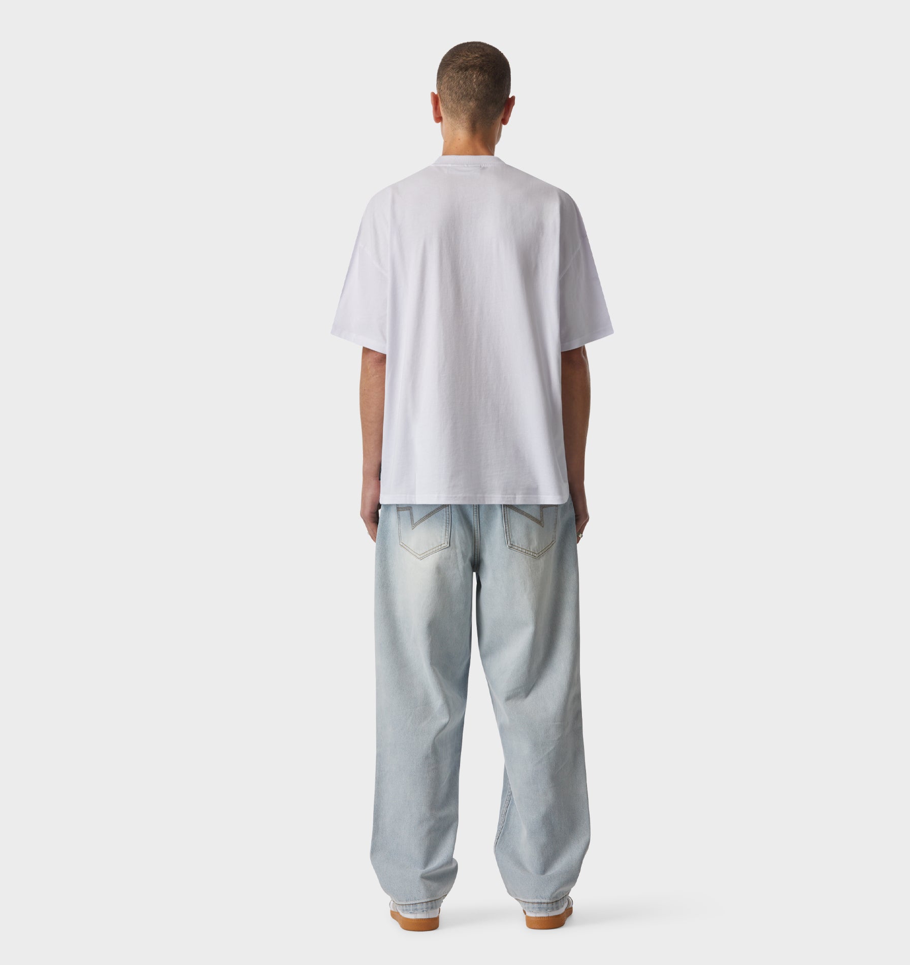 Box Fit Tee 2.0 in White | I Love Ugly US