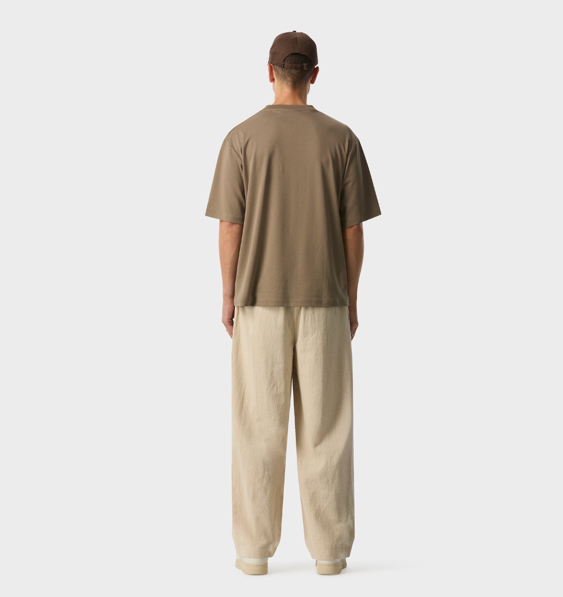 Linen Albert Pleated Pant - Bone